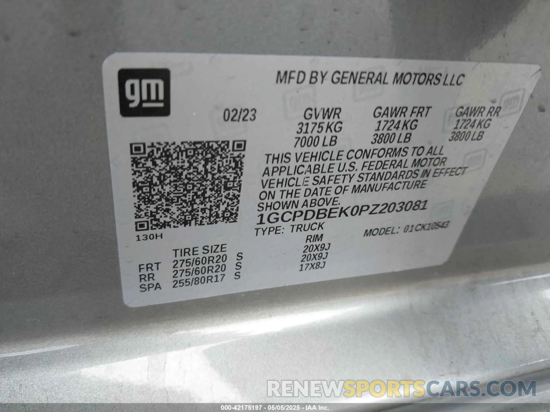 9 Photograph of a damaged car 1GCPDBEK0PZ203081 CHEVROLET SILVERADO 1500 2023