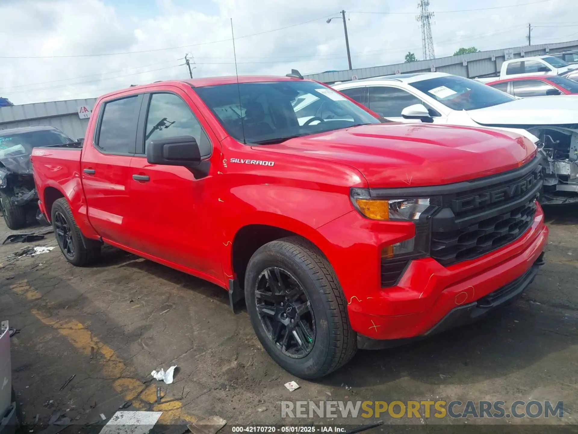 1 Photograph of a damaged car 1GCPDBEK6PZ212240 CHEVROLET SILVERADO 1500 2023