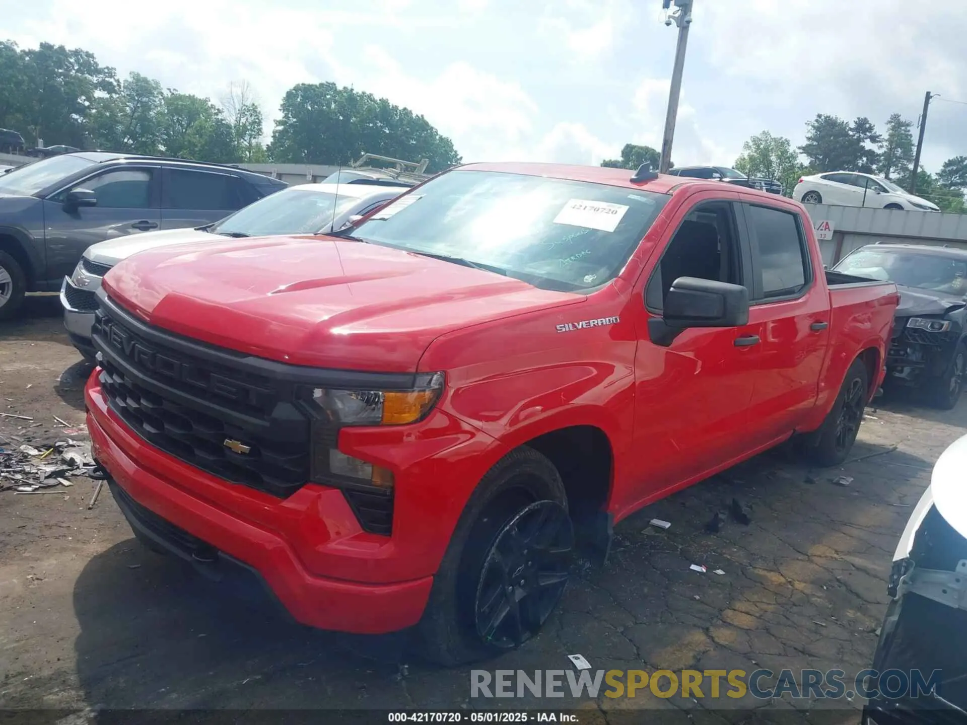 2 Photograph of a damaged car 1GCPDBEK6PZ212240 CHEVROLET SILVERADO 1500 2023