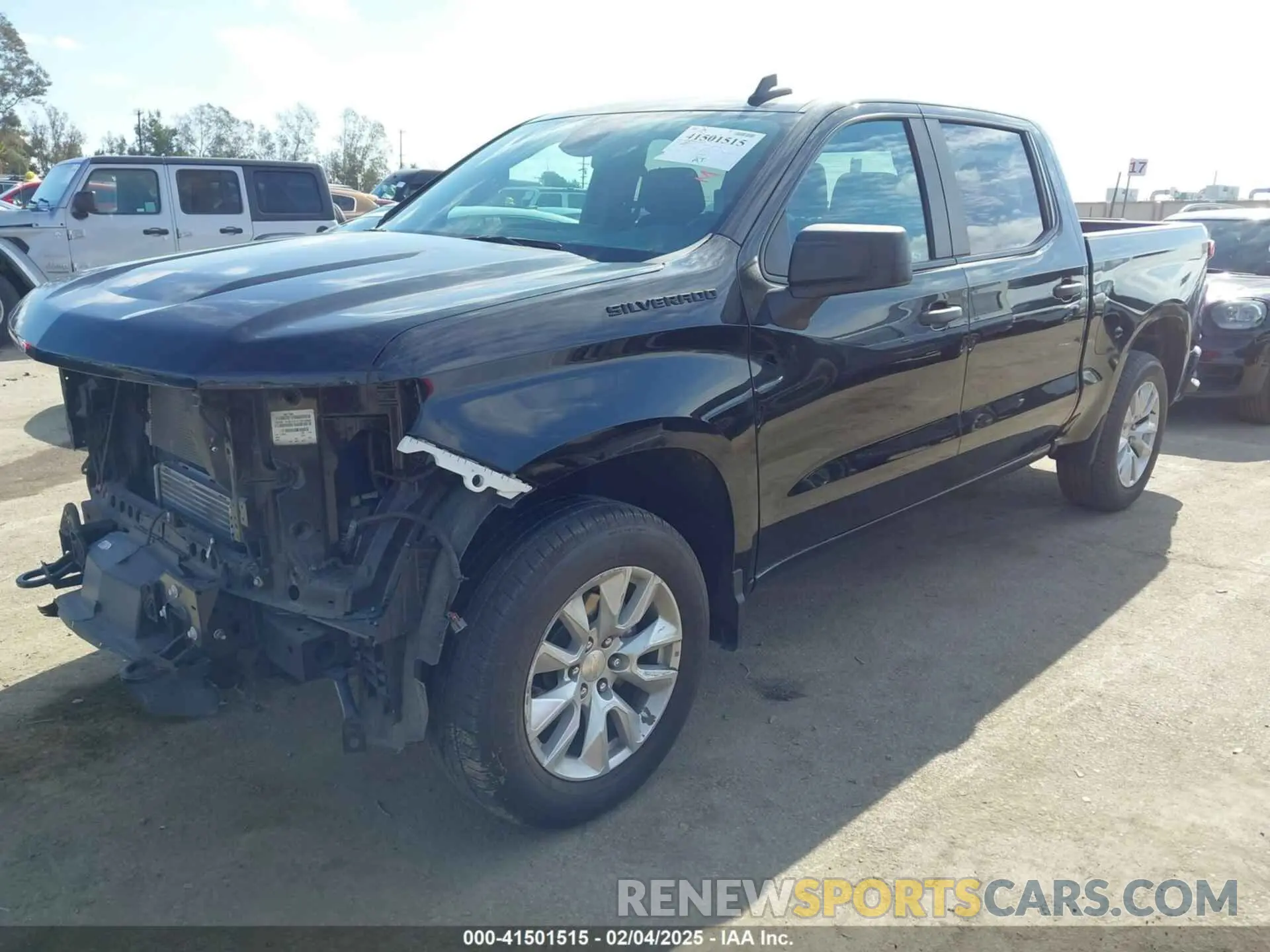 2 Photograph of a damaged car 1GCPDBEKXPZ107314 CHEVROLET SILVERADO 1500 2023