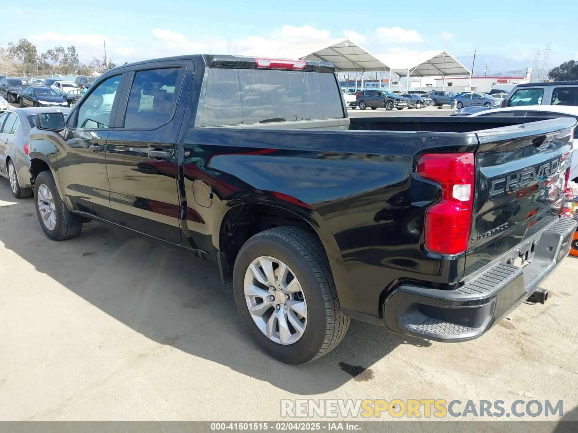 3 Photograph of a damaged car 1GCPDBEKXPZ107314 CHEVROLET SILVERADO 1500 2023