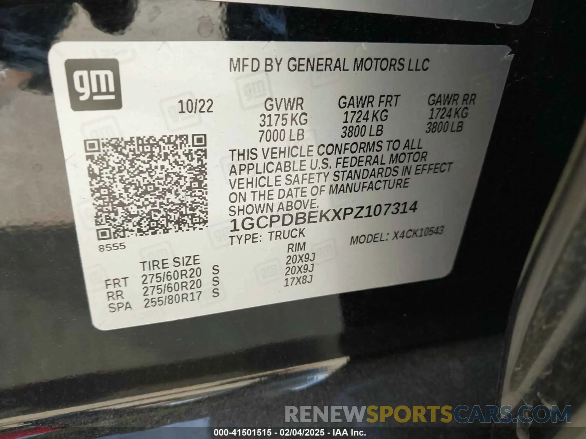 9 Photograph of a damaged car 1GCPDBEKXPZ107314 CHEVROLET SILVERADO 1500 2023