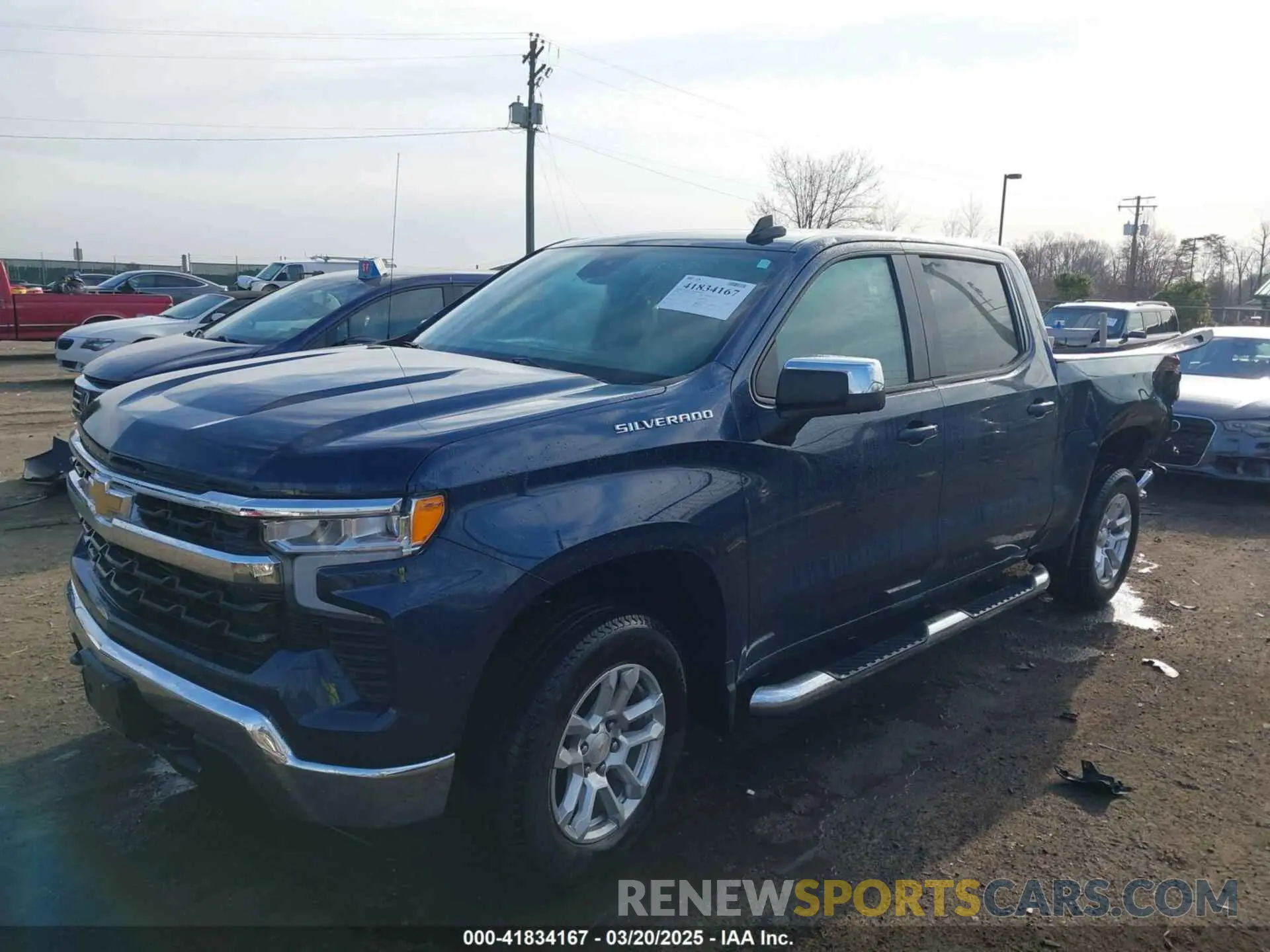 2 Photograph of a damaged car 1GCPDDEK1PZ182317 CHEVROLET SILVERADO 1500 2023
