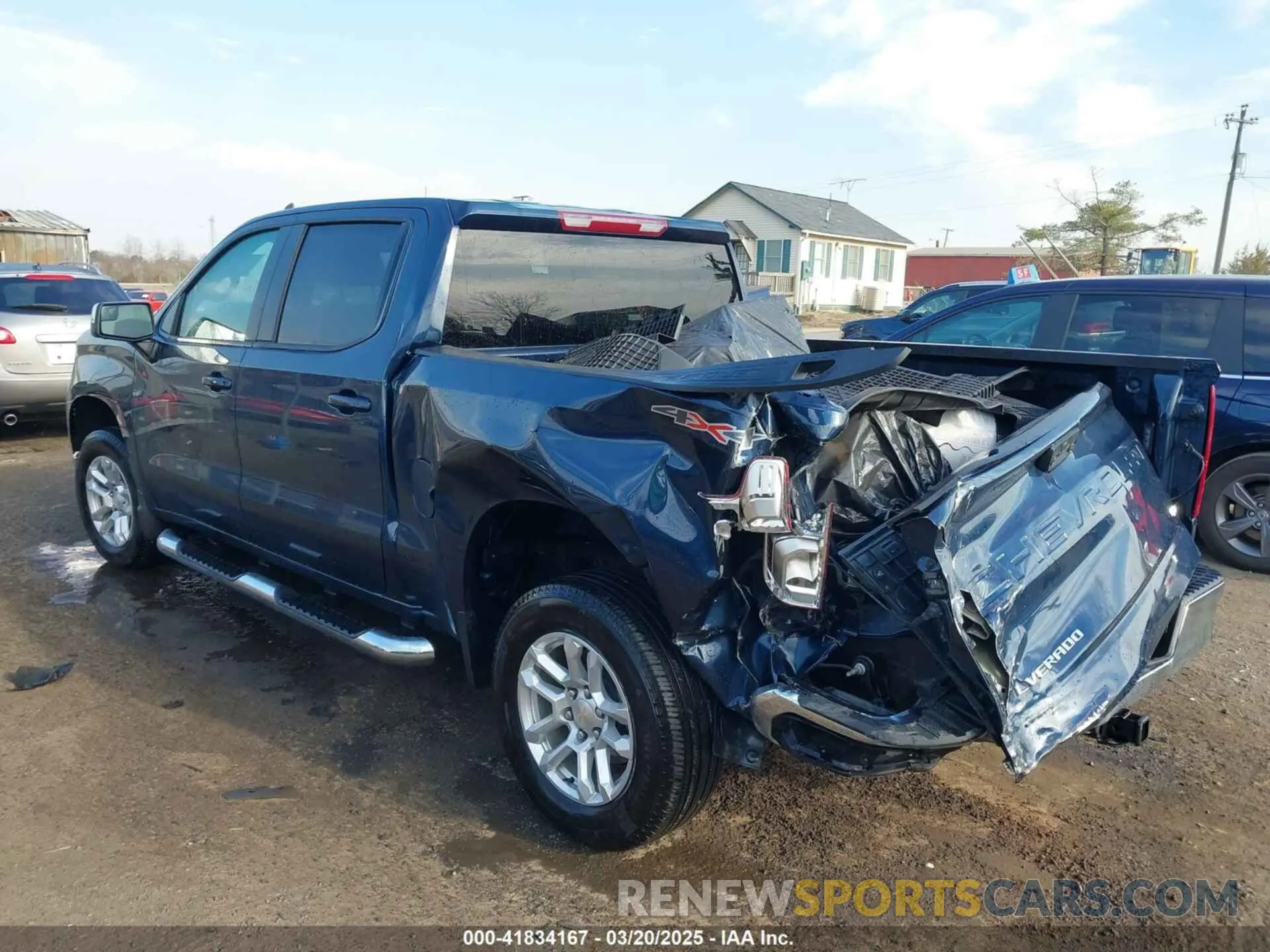 3 Photograph of a damaged car 1GCPDDEK1PZ182317 CHEVROLET SILVERADO 1500 2023