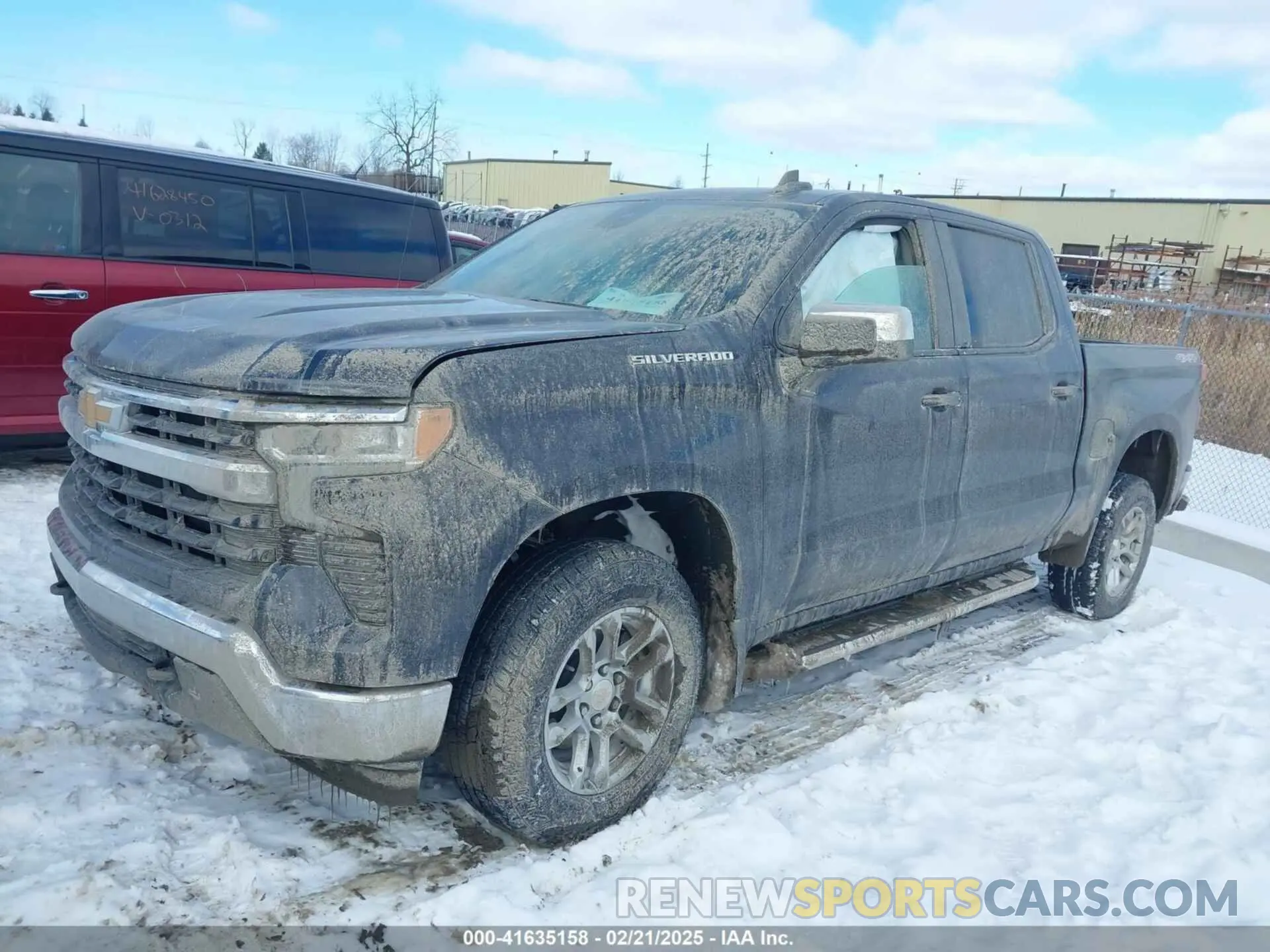 2 Фотография поврежденного автомобиля 1GCPDKEK5PZ191350 CHEVROLET SILVERADO 1500 2023