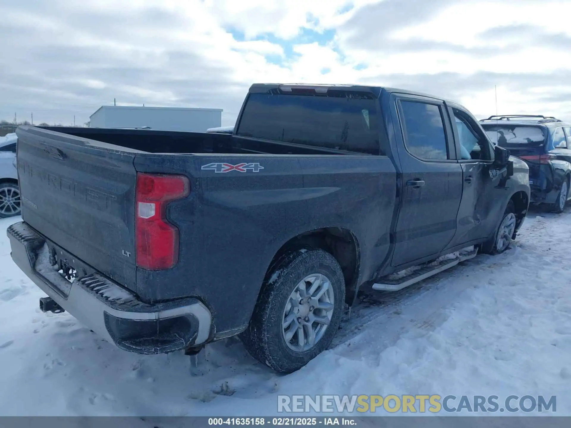 4 Фотография поврежденного автомобиля 1GCPDKEK5PZ191350 CHEVROLET SILVERADO 1500 2023