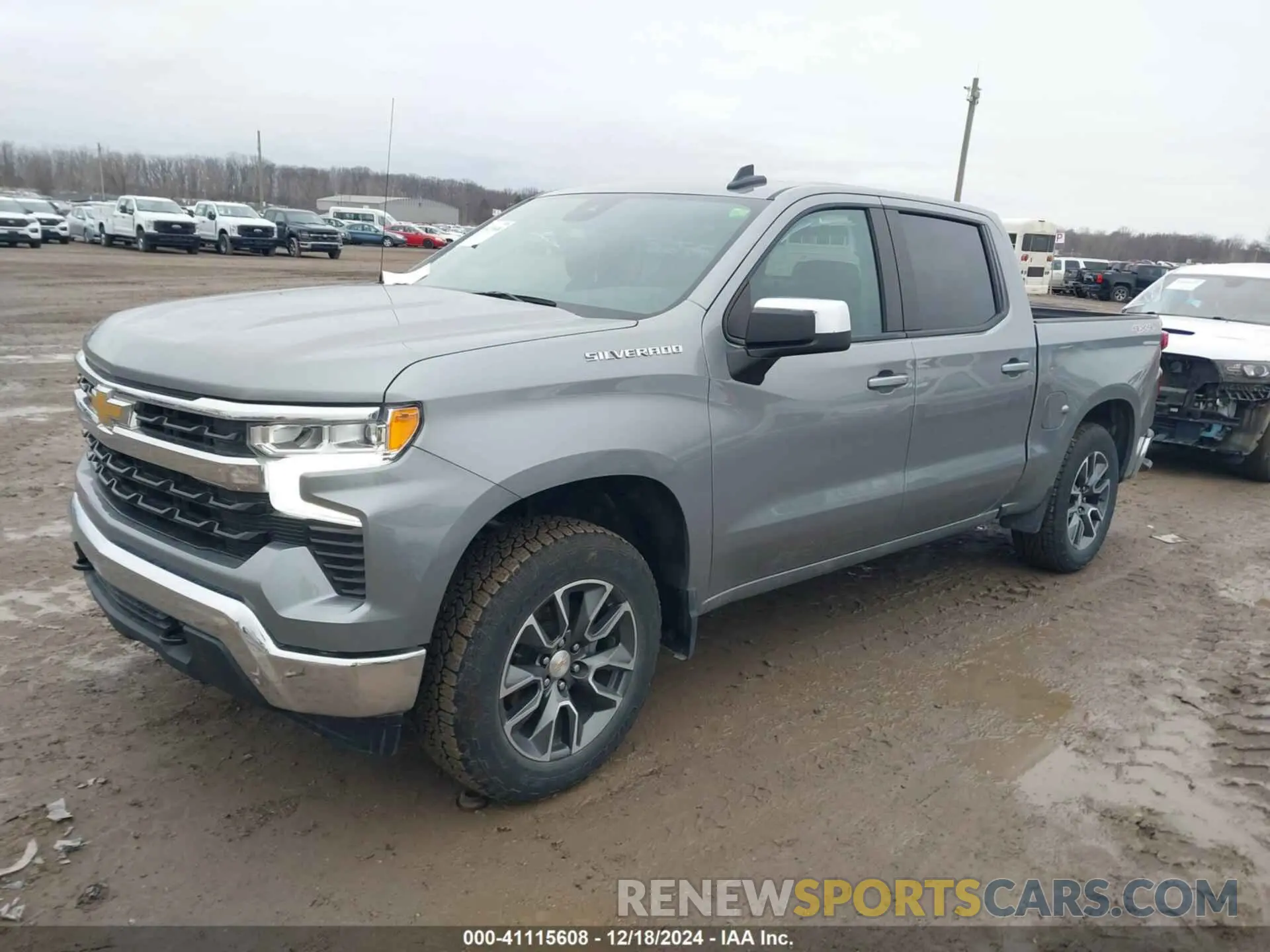 2 Фотография поврежденного автомобиля 1GCPDKEK6PZ181359 CHEVROLET SILVERADO 1500 2023