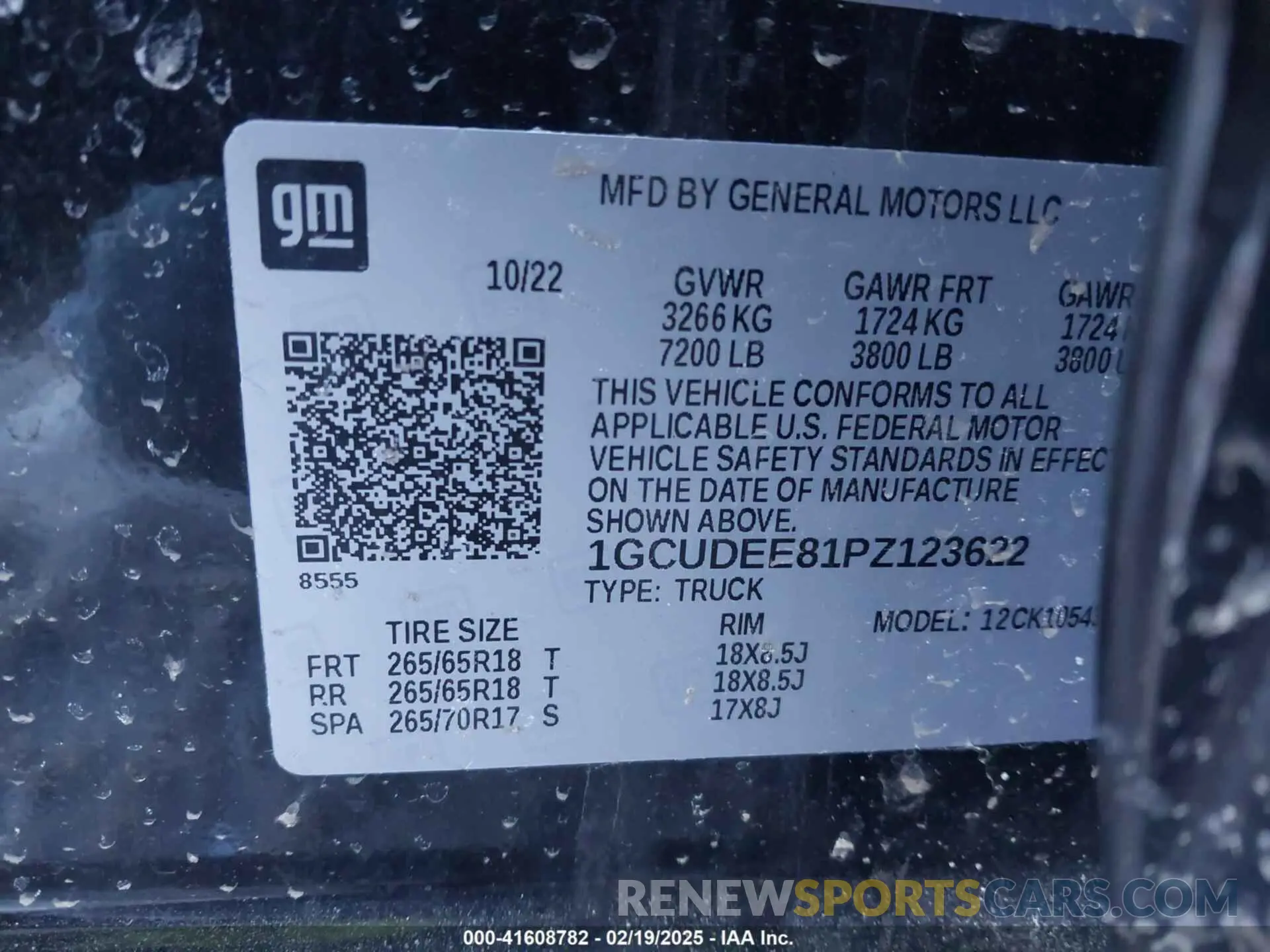 9 Фотография поврежденного автомобиля 1GCUDEE81PZ123622 CHEVROLET SILVERADO 1500 2023