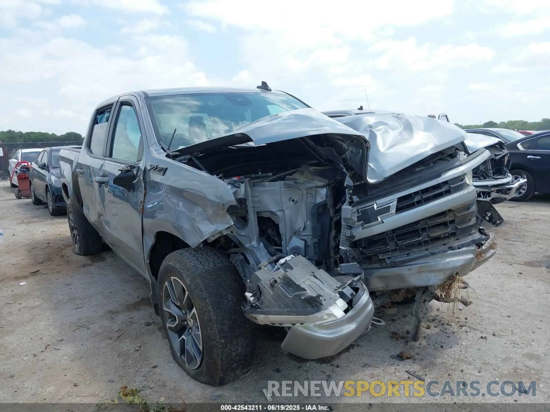1 Photograph of a damaged car 1GCUDEE85PZ329767 CHEVROLET SILVERADO 1500 2023