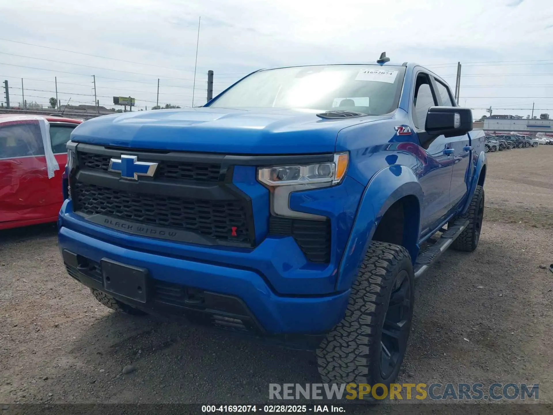 2 Photograph of a damaged car 1GCUDEED4PZ279926 CHEVROLET SILVERADO 1500 2023