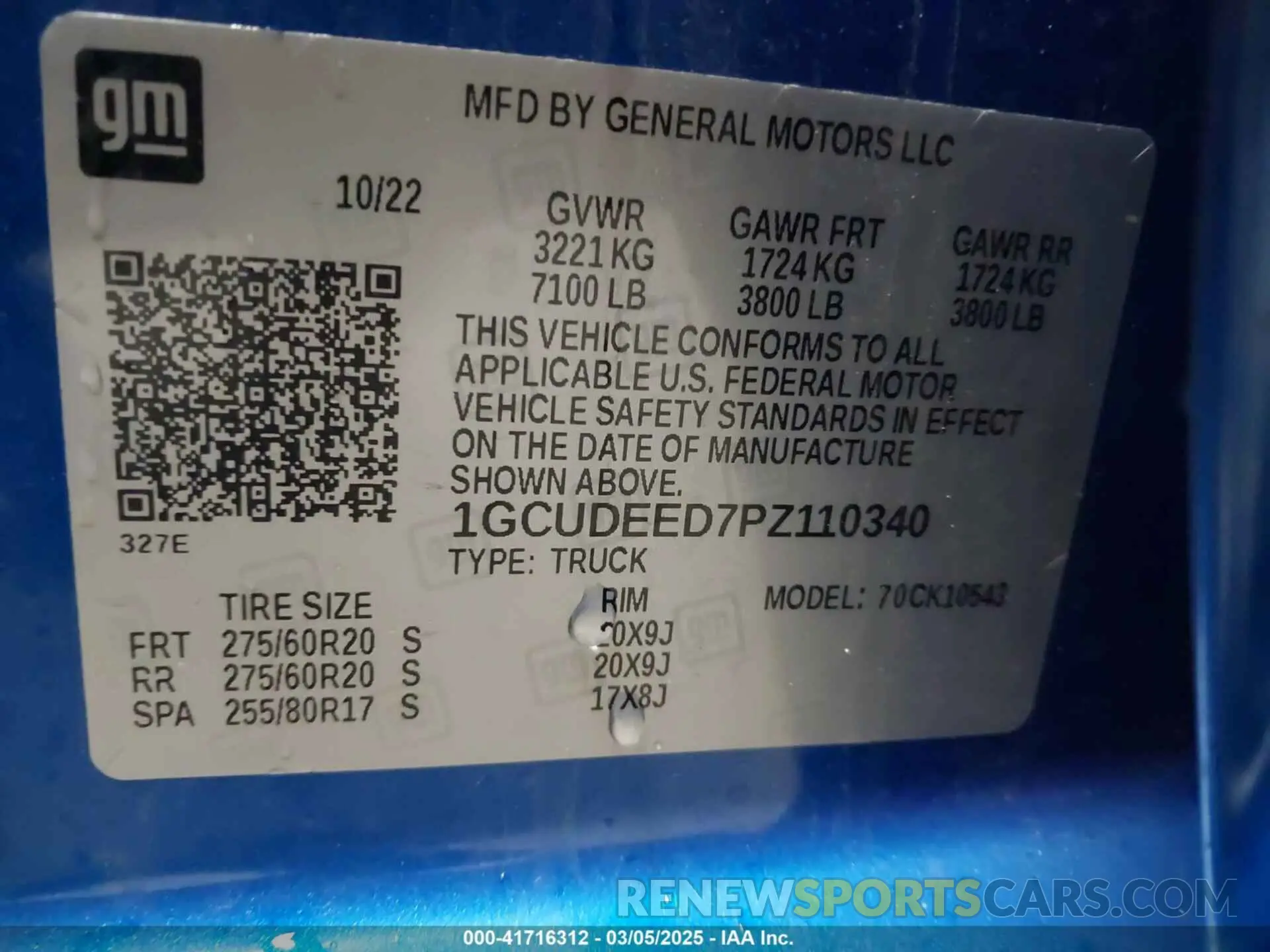 9 Photograph of a damaged car 1GCUDEED7PZ110340 CHEVROLET SILVERADO 1500 2023
