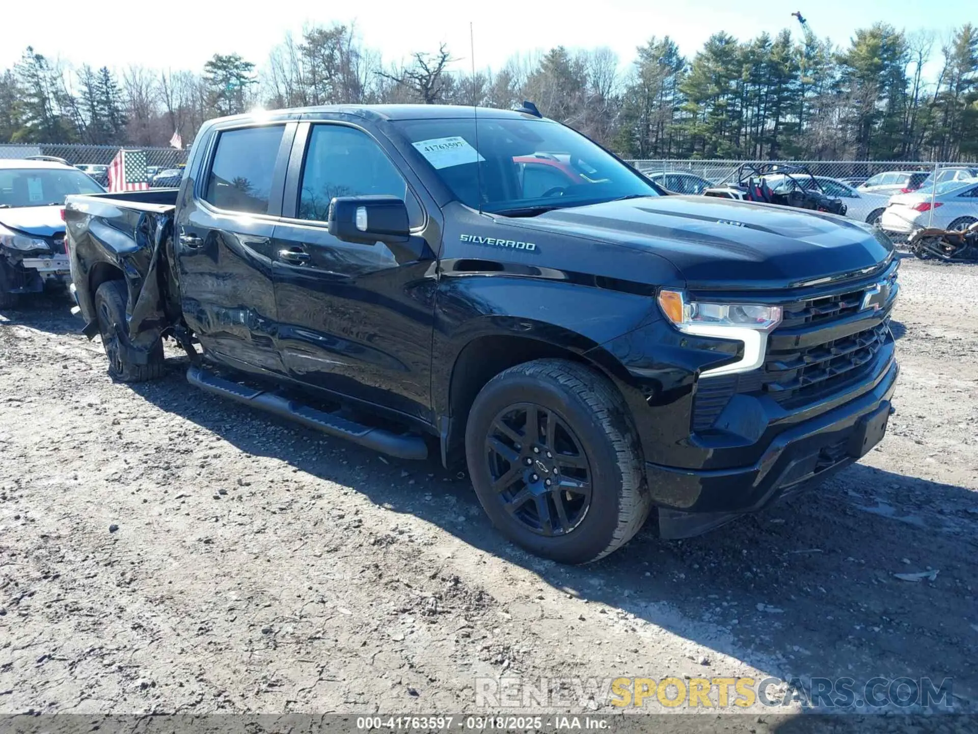 1 Фотография поврежденного автомобиля 1GCUDEEL4PZ303326 CHEVROLET SILVERADO 1500 2023