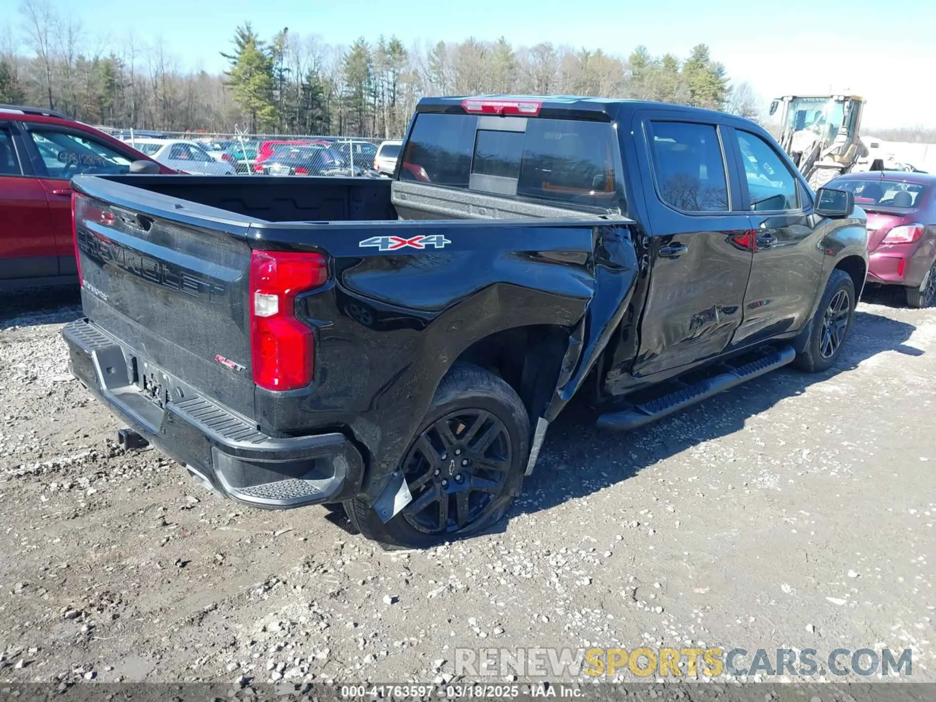 4 Фотография поврежденного автомобиля 1GCUDEEL4PZ303326 CHEVROLET SILVERADO 1500 2023