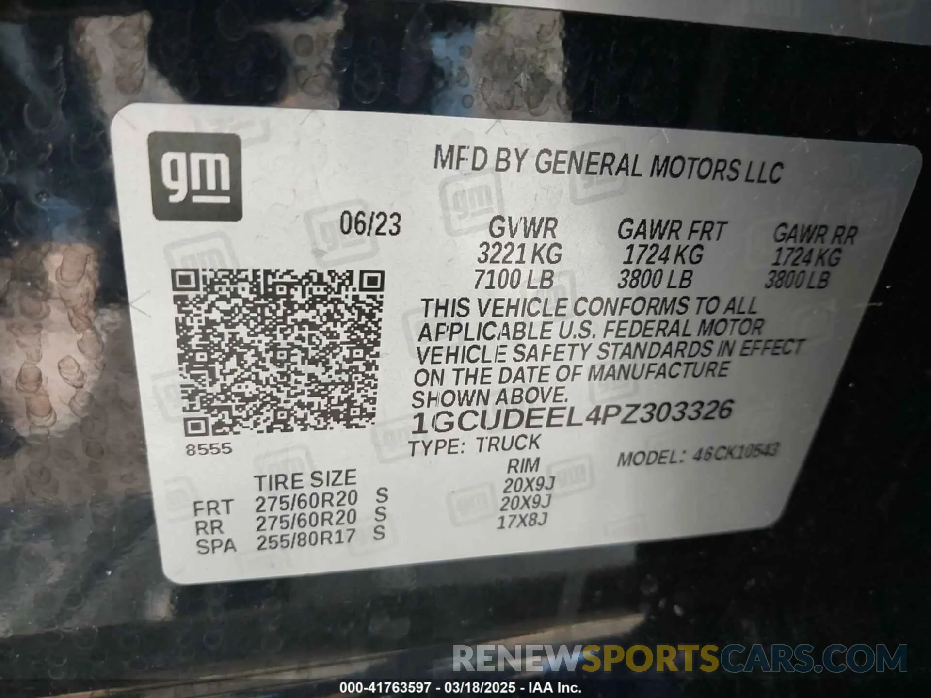 9 Фотография поврежденного автомобиля 1GCUDEEL4PZ303326 CHEVROLET SILVERADO 1500 2023