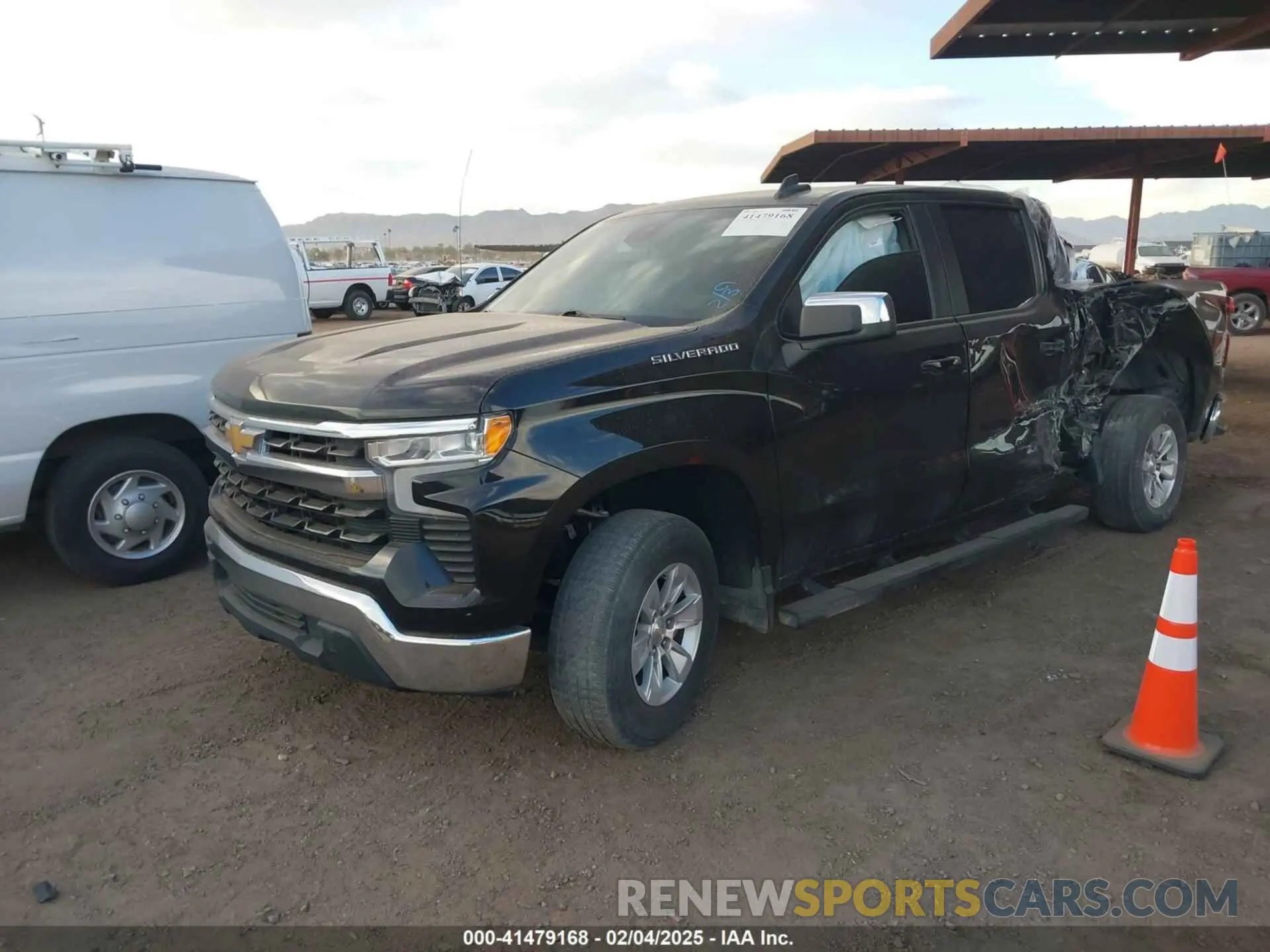 2 Фотография поврежденного автомобиля 2GCPACED6P1115306 CHEVROLET SILVERADO 1500 2023