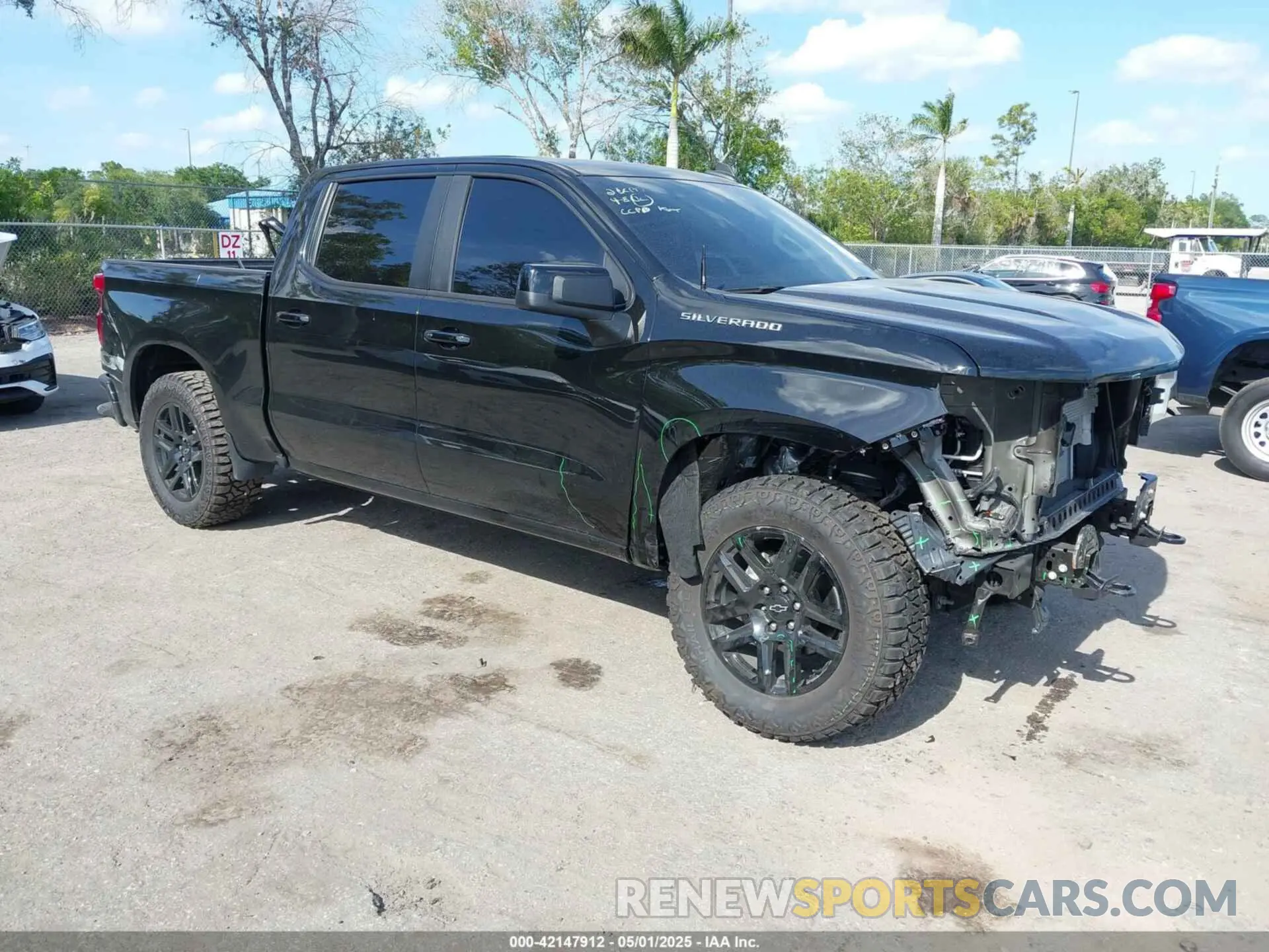 1 Фотография поврежденного автомобиля 2GCPADED5P1154457 CHEVROLET SILVERADO 1500 2023