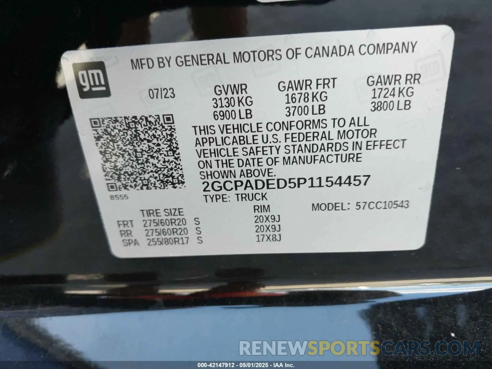 9 Фотография поврежденного автомобиля 2GCPADED5P1154457 CHEVROLET SILVERADO 1500 2023