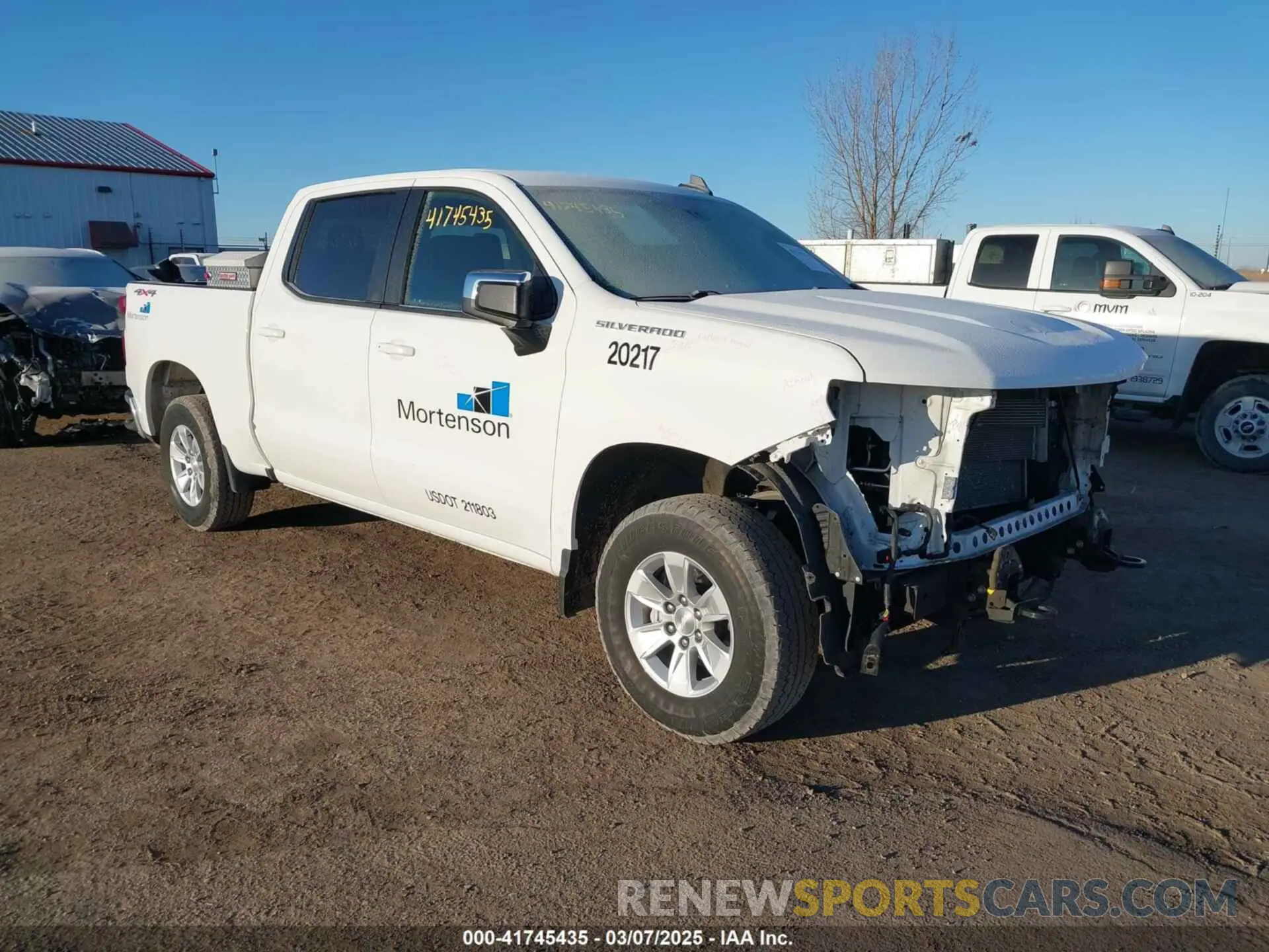1 Photograph of a damaged car 2GCUDDED8P1101634 CHEVROLET SILVERADO 1500 2023