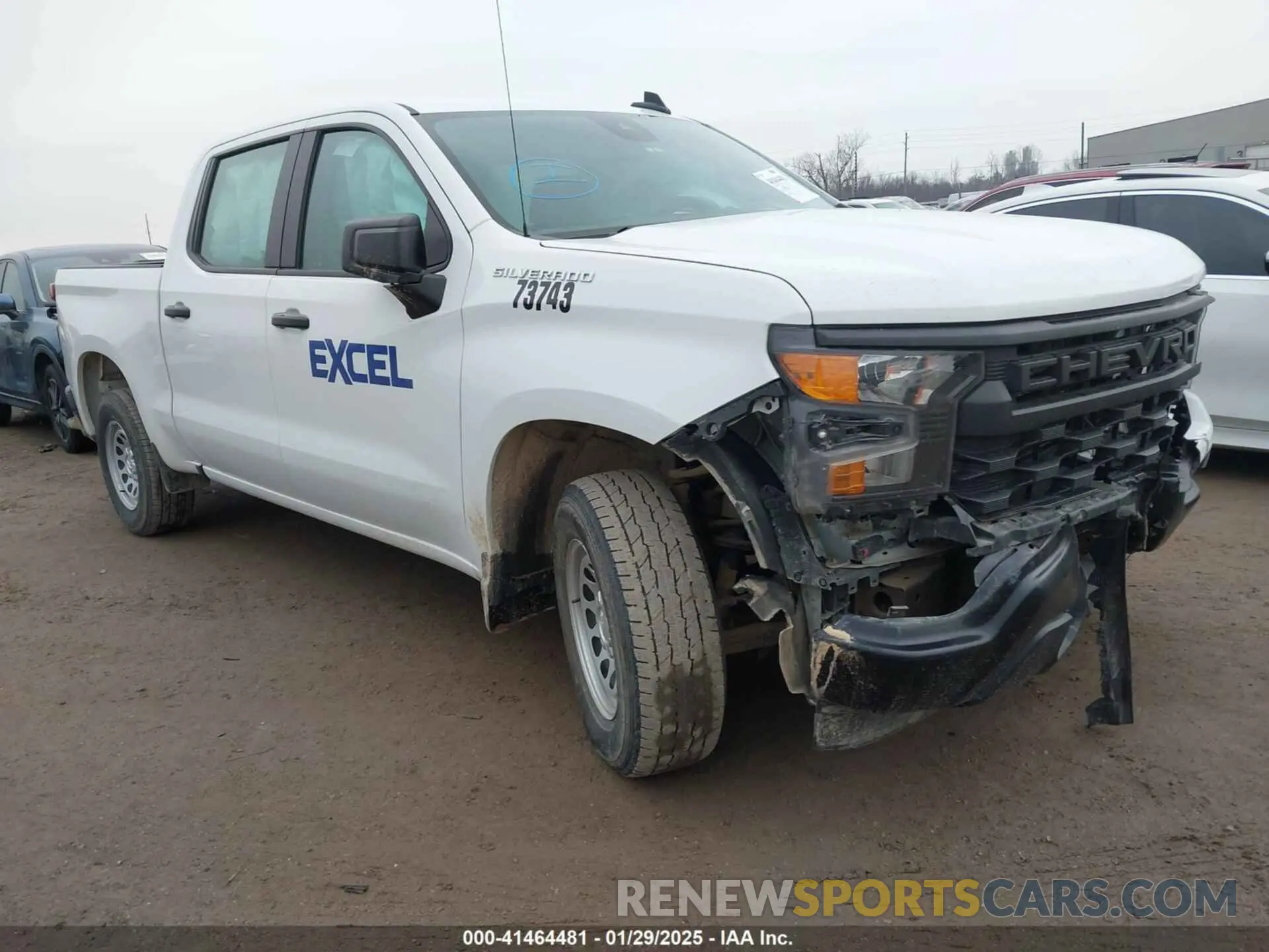 1 Photograph of a damaged car 3GCPAAEK9PG306874 CHEVROLET SILVERADO 1500 2023