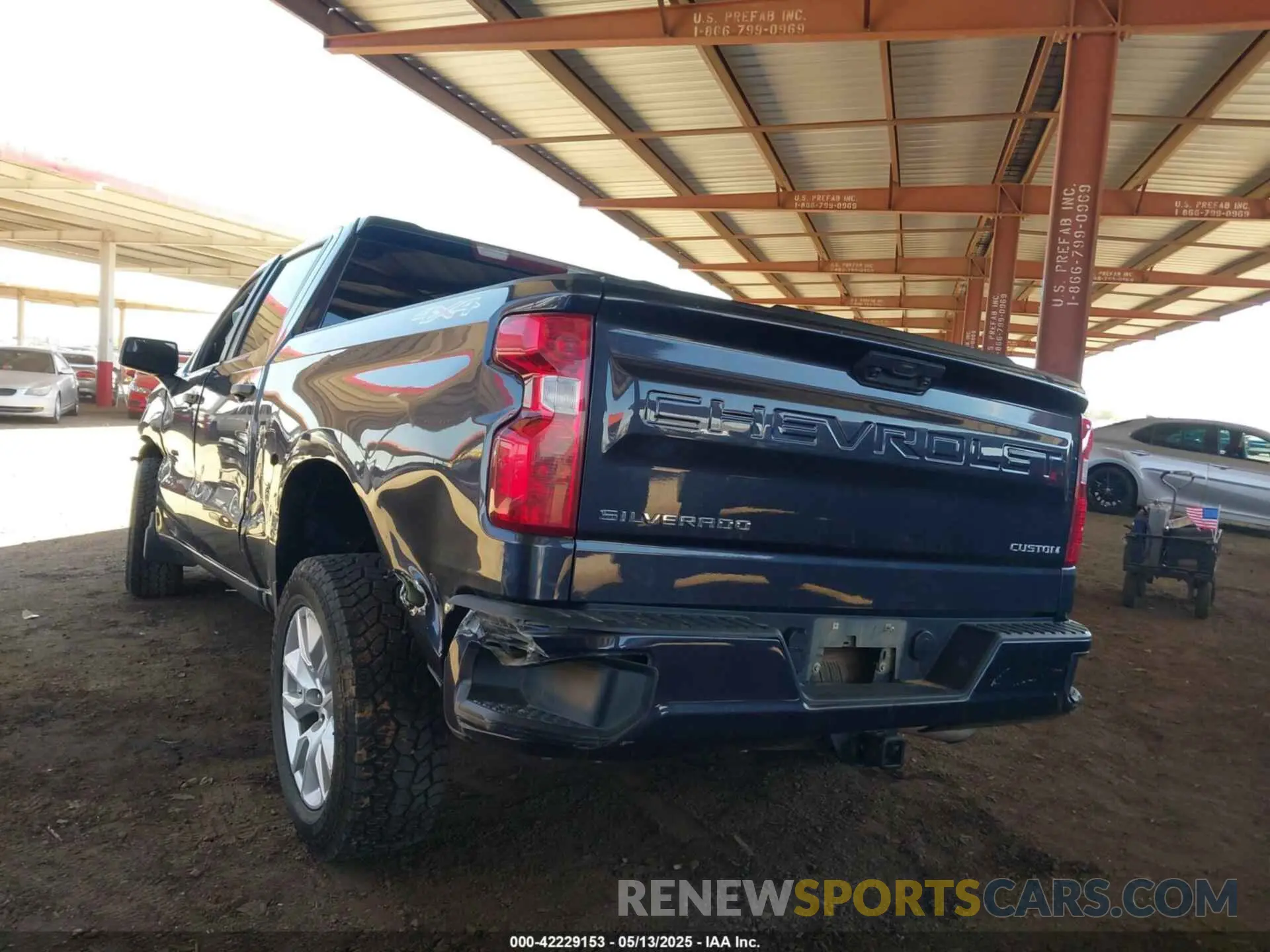 3 Photograph of a damaged car 3GCPDBEK4PG197124 CHEVROLET SILVERADO 1500 2023