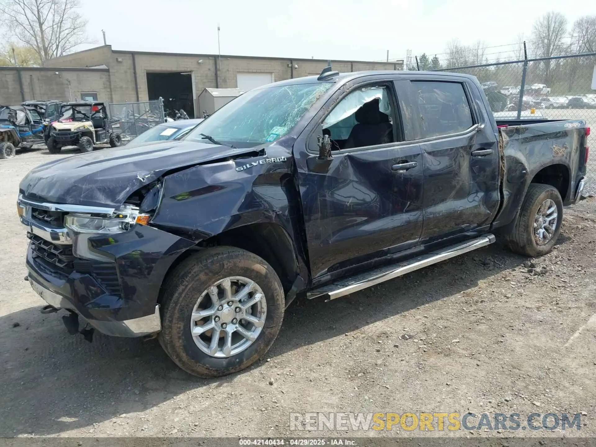 2 Photograph of a damaged car 3GCPDKEK8PG260418 CHEVROLET SILVERADO 1500 2023