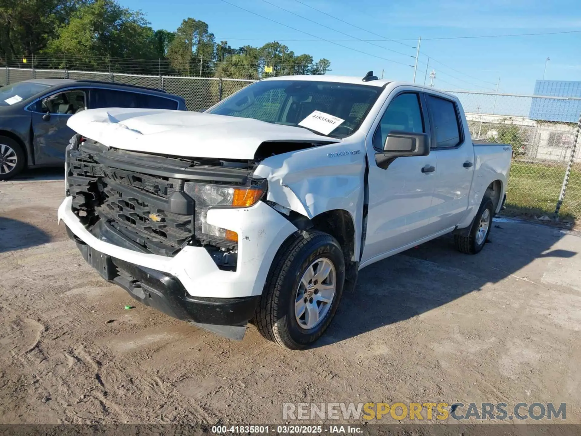 2 Photograph of a damaged car 3GCUDAEDXPG304501 CHEVROLET SILVERADO 1500 2023