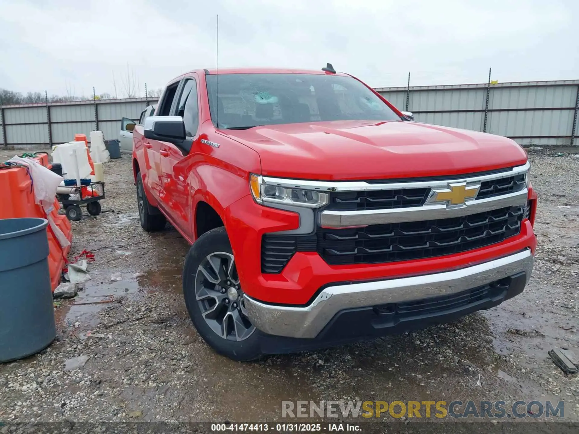 1 Photograph of a damaged car 3GCUDDED4PG258486 CHEVROLET SILVERADO 1500 2023