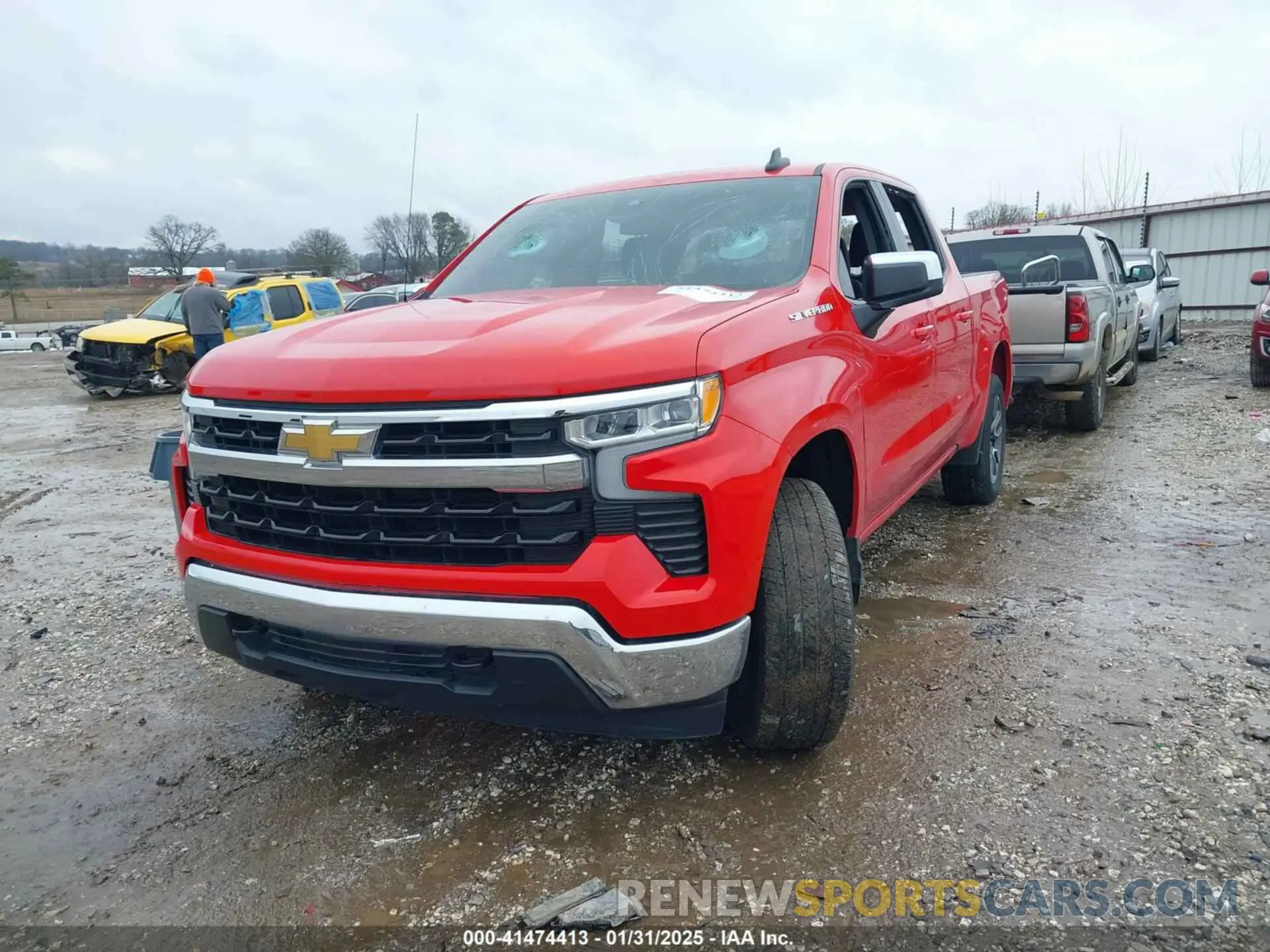 2 Photograph of a damaged car 3GCUDDED4PG258486 CHEVROLET SILVERADO 1500 2023