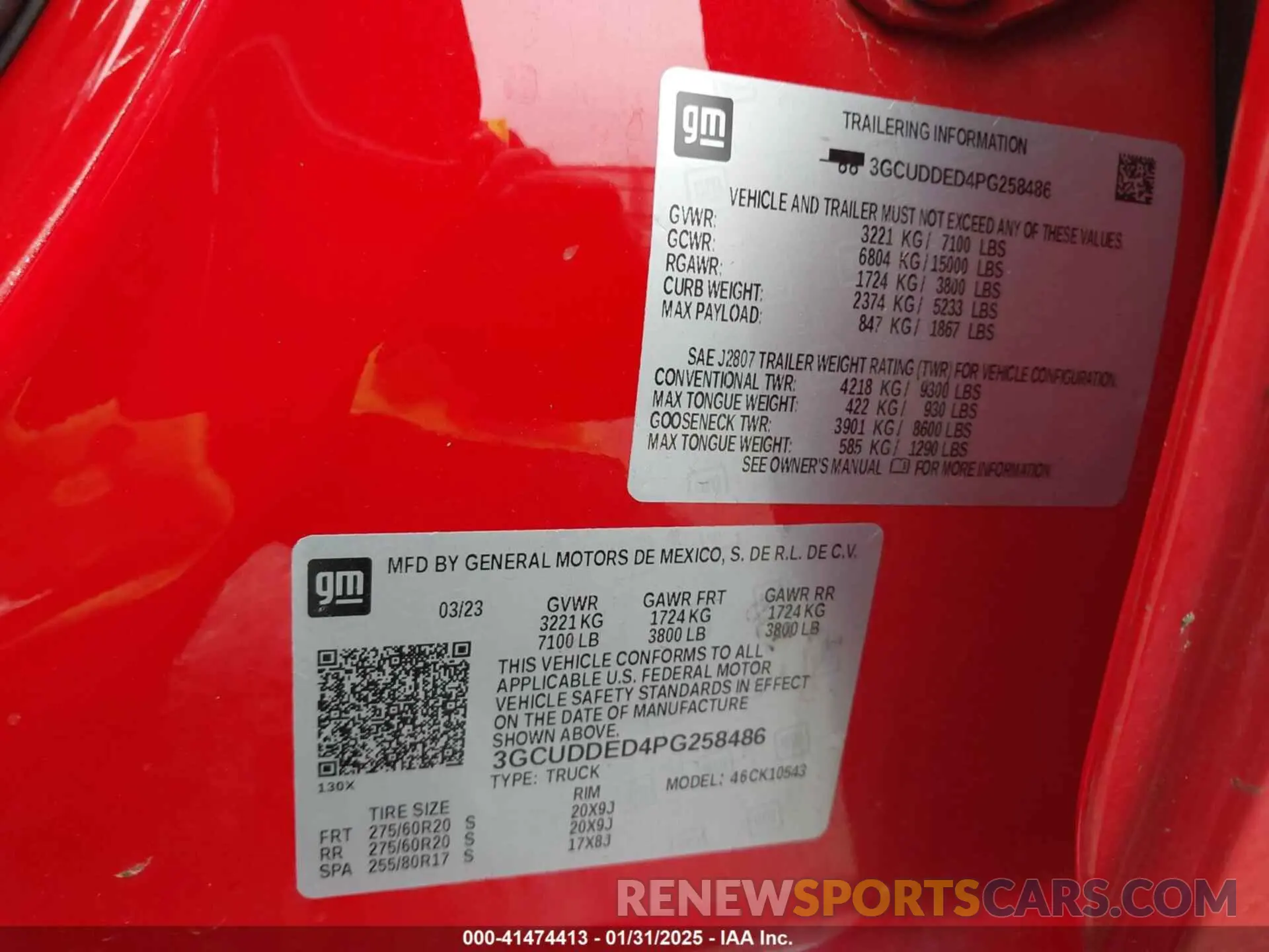 9 Photograph of a damaged car 3GCUDDED4PG258486 CHEVROLET SILVERADO 1500 2023