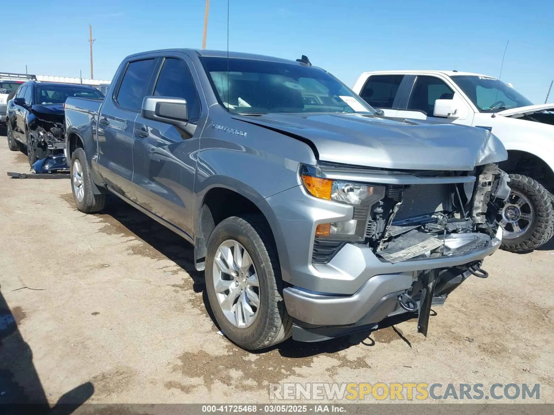 1 Photograph of a damaged car 1GCPABEK0RZ142259 CHEVROLET SILVERADO 1500 2024