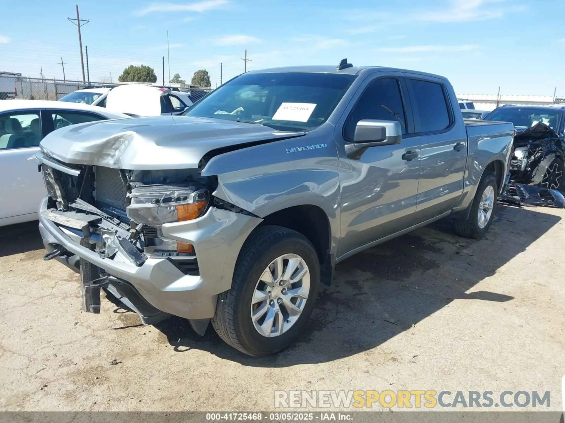 2 Photograph of a damaged car 1GCPABEK0RZ142259 CHEVROLET SILVERADO 1500 2024