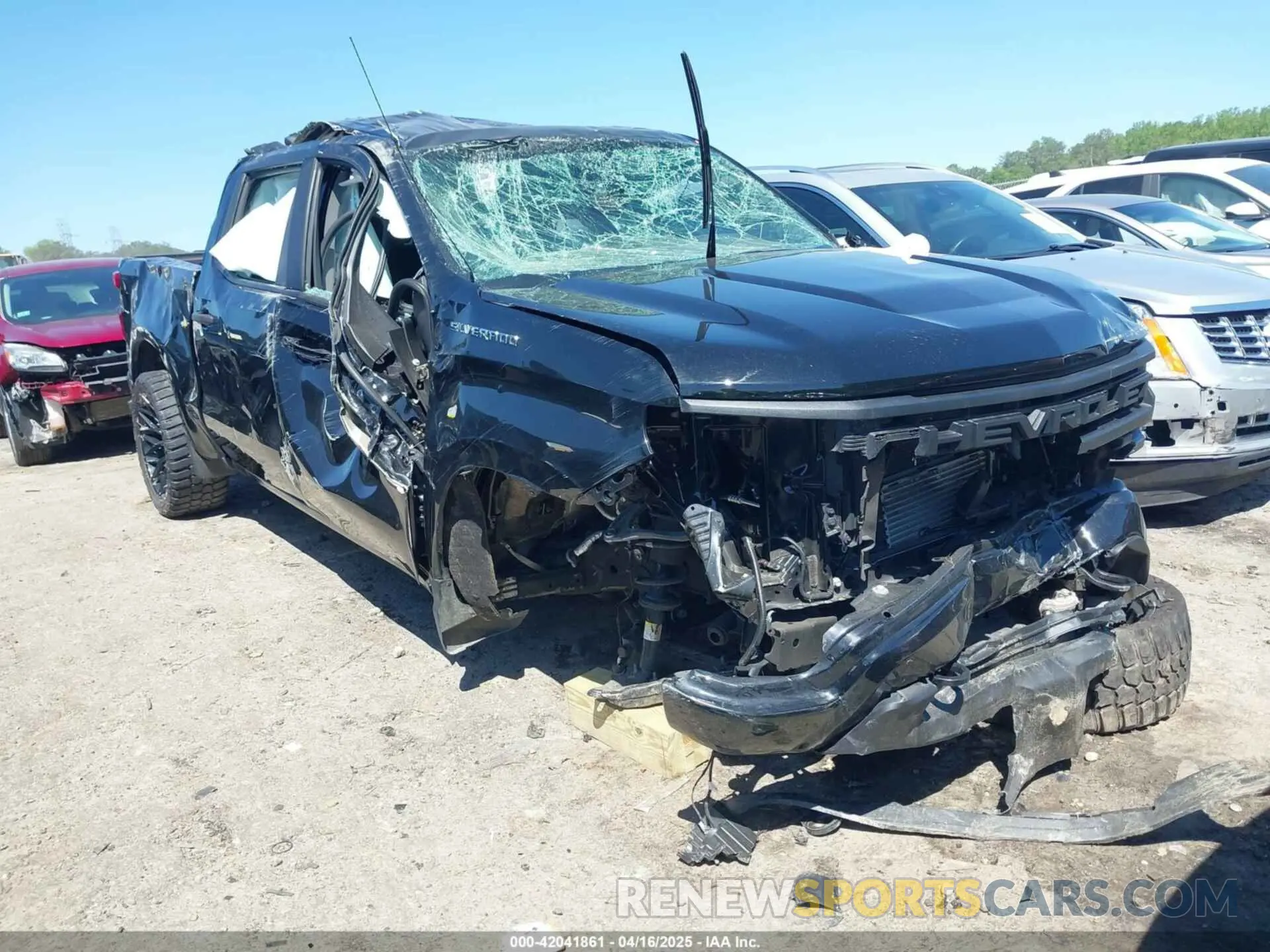 1 Photograph of a damaged car 1GCPABEK6RZ200102 CHEVROLET SILVERADO 1500 2024