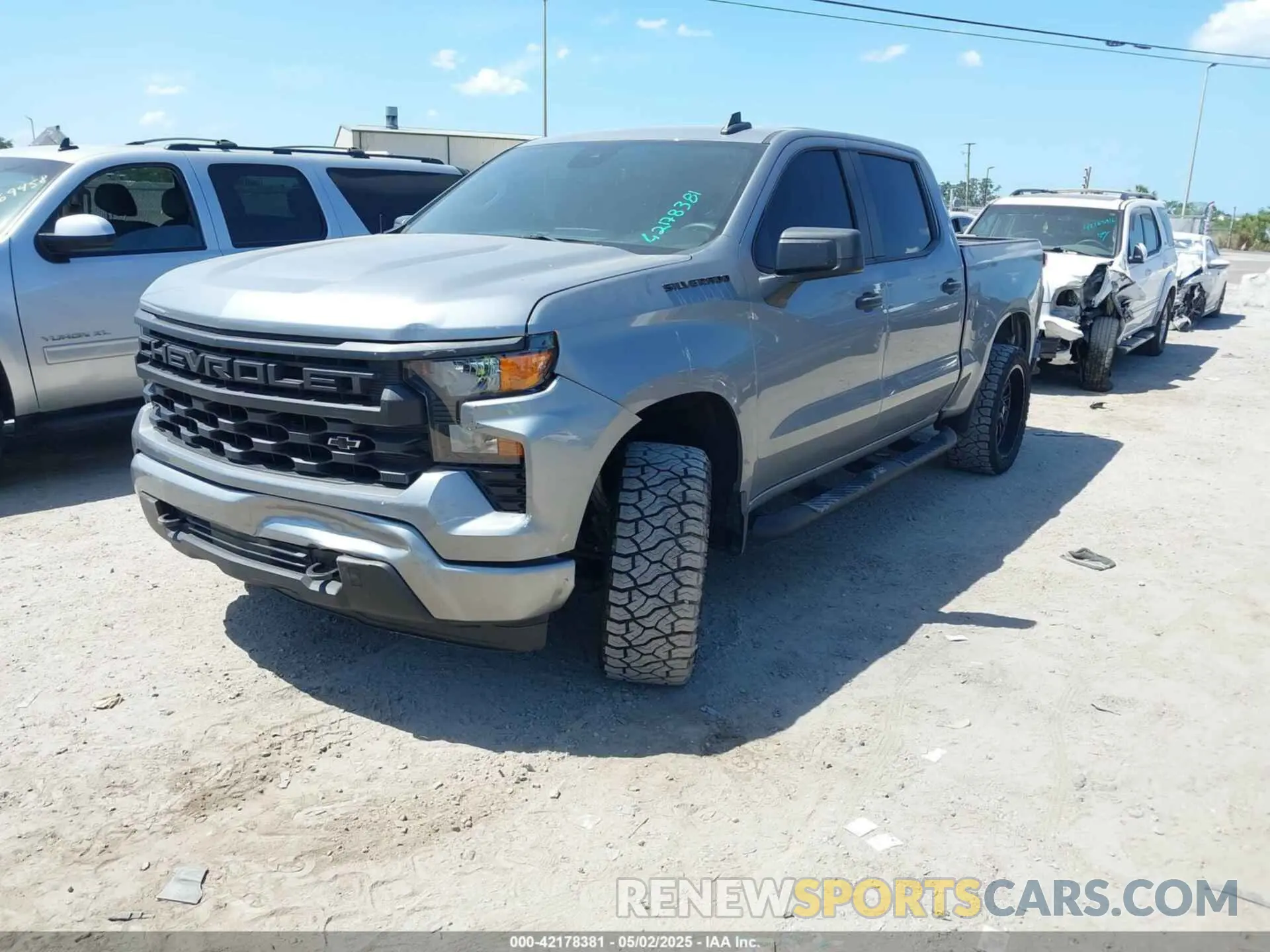 2 Photograph of a damaged car 1GCPABEK9RZ127565 CHEVROLET SILVERADO 1500 2024
