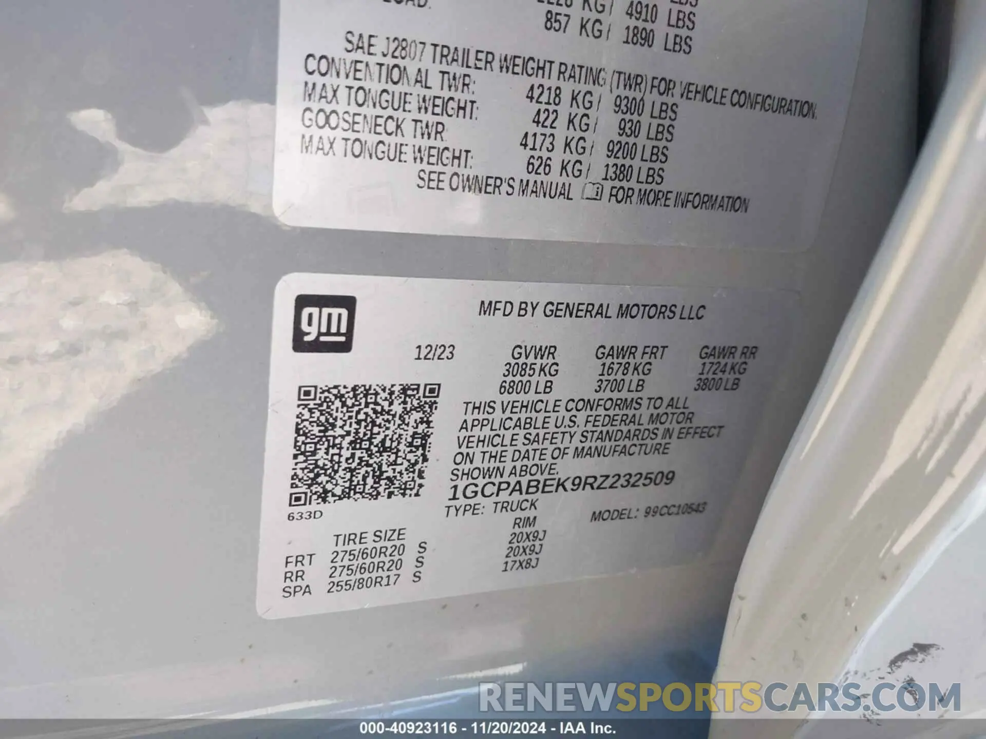9 Фотография поврежденного автомобиля 1GCPABEK9RZ232509 CHEVROLET SILVERADO 1500 2024