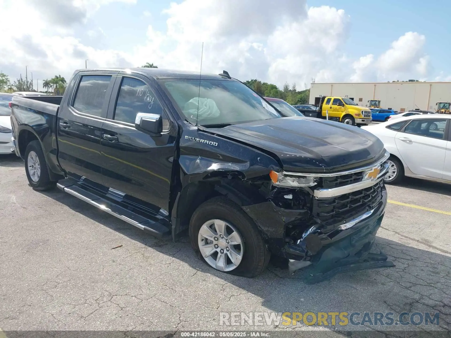 1 Photograph of a damaged car 1GCPACEK3RZ172202 CHEVROLET SILVERADO 1500 2024