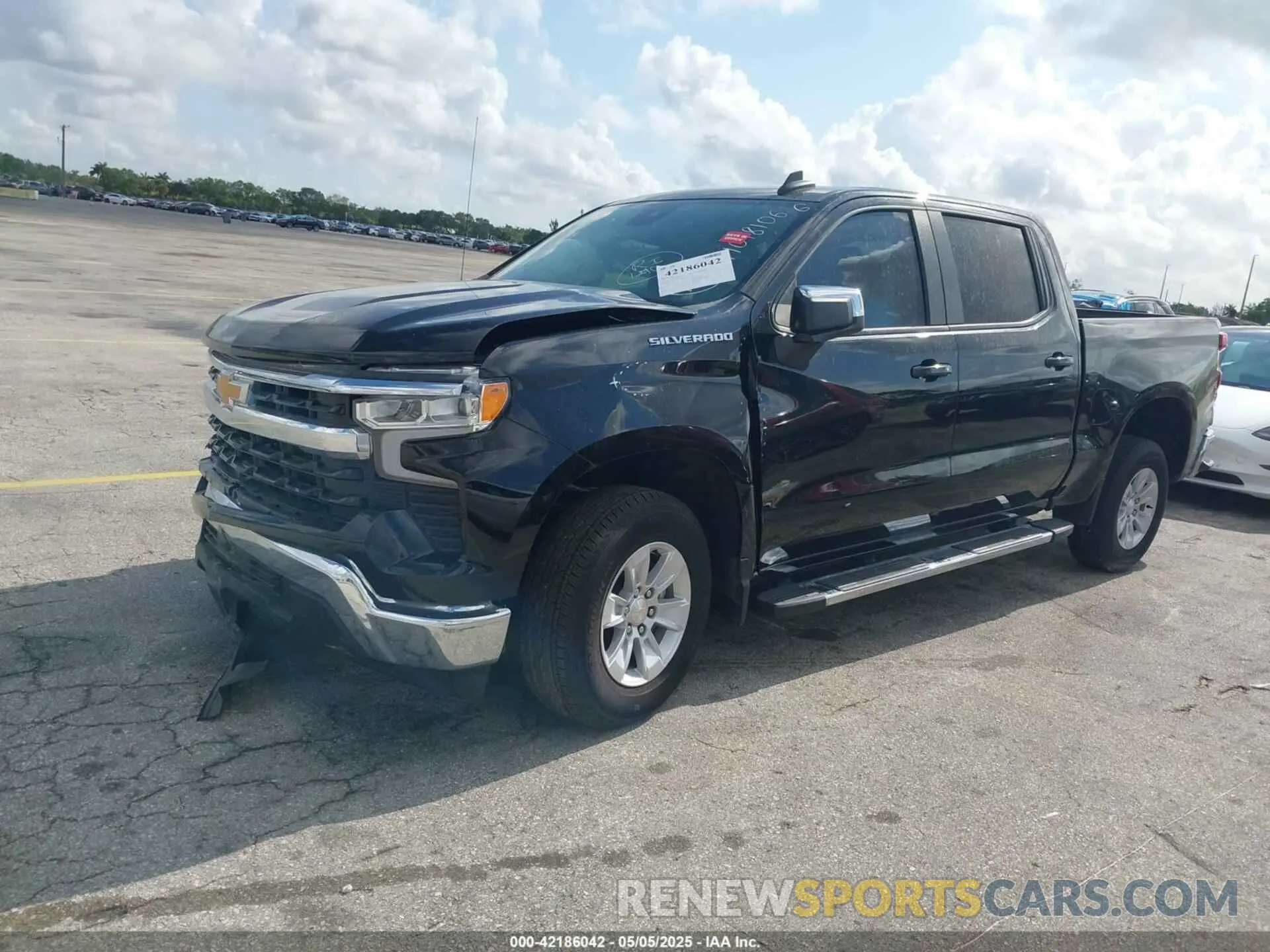 2 Photograph of a damaged car 1GCPACEK3RZ172202 CHEVROLET SILVERADO 1500 2024