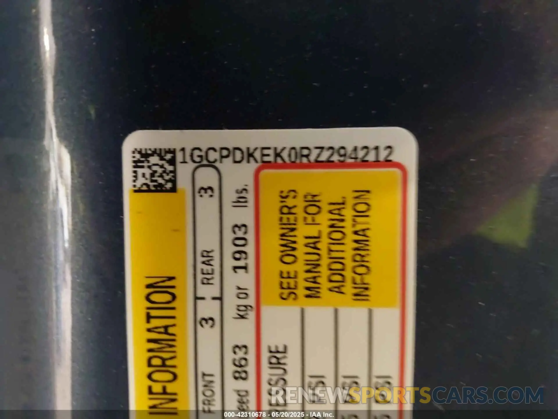 9 Photograph of a damaged car 1GCPDKEK0RZ294212 CHEVROLET SILVERADO 1500 2024