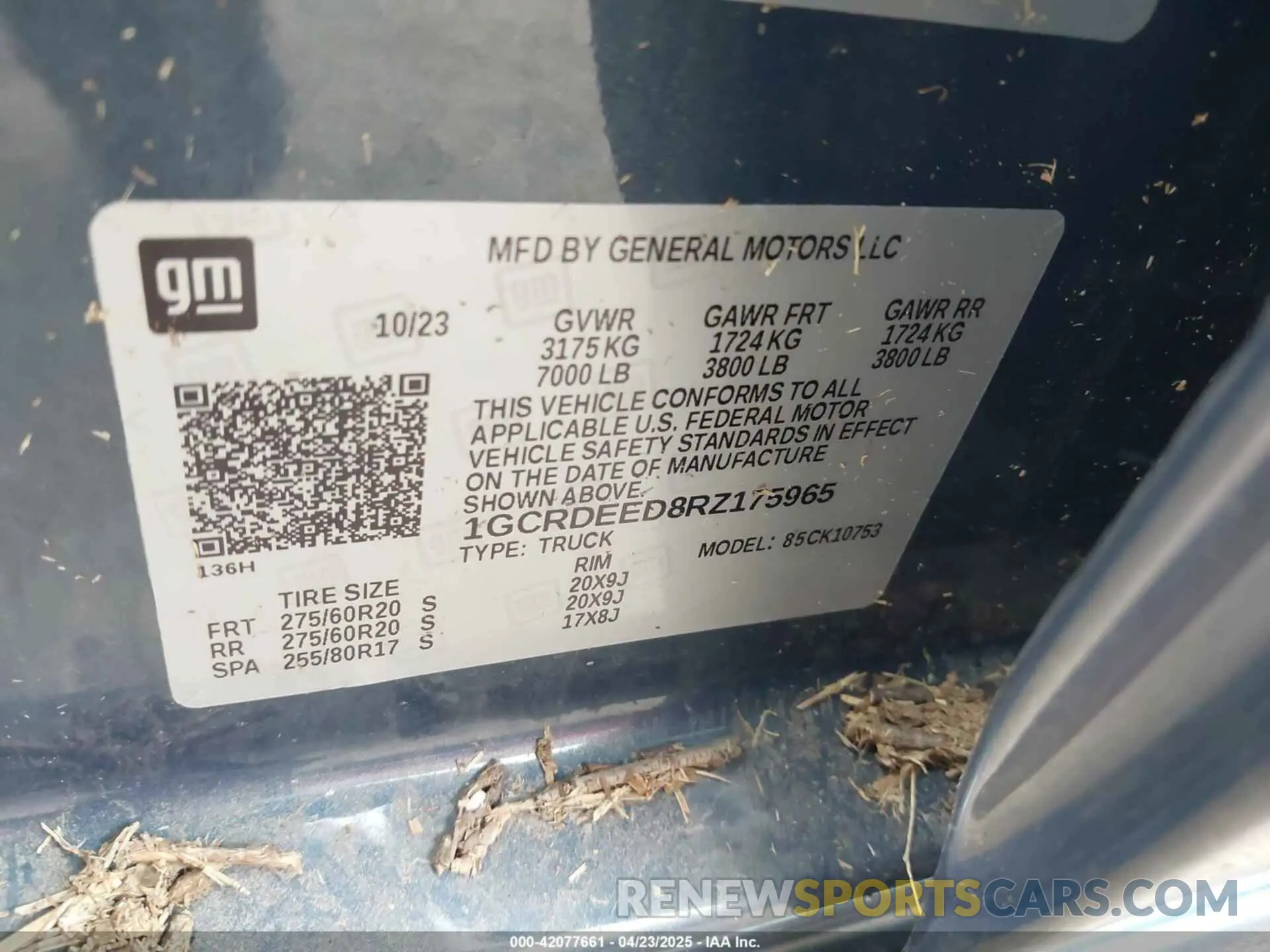 9 Photograph of a damaged car 1GCRDEED8RZ175965 CHEVROLET SILVERADO 1500 2024
