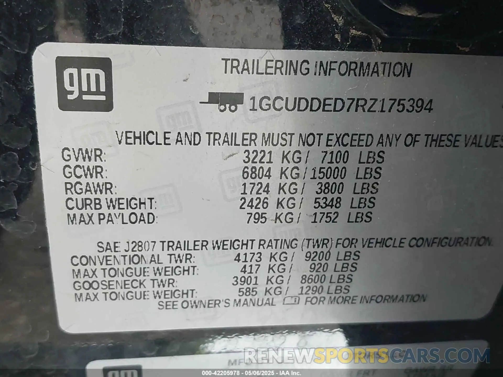 9 Фотография поврежденного автомобиля 1GCUDDED7RZ175394 CHEVROLET SILVERADO 1500 2024