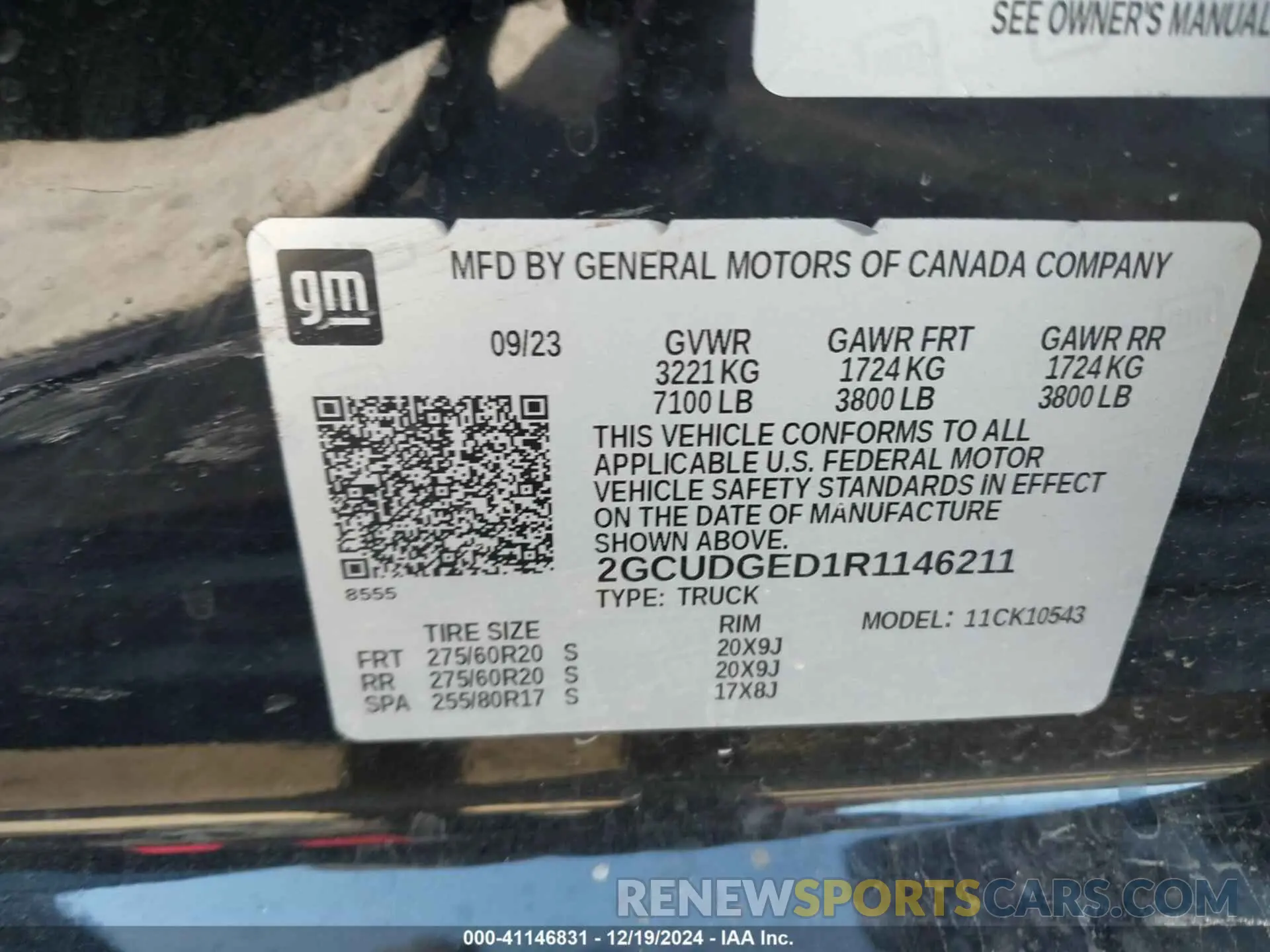 9 Фотография поврежденного автомобиля 2GCUDGED1R1146211 CHEVROLET SILVERADO 1500 2024