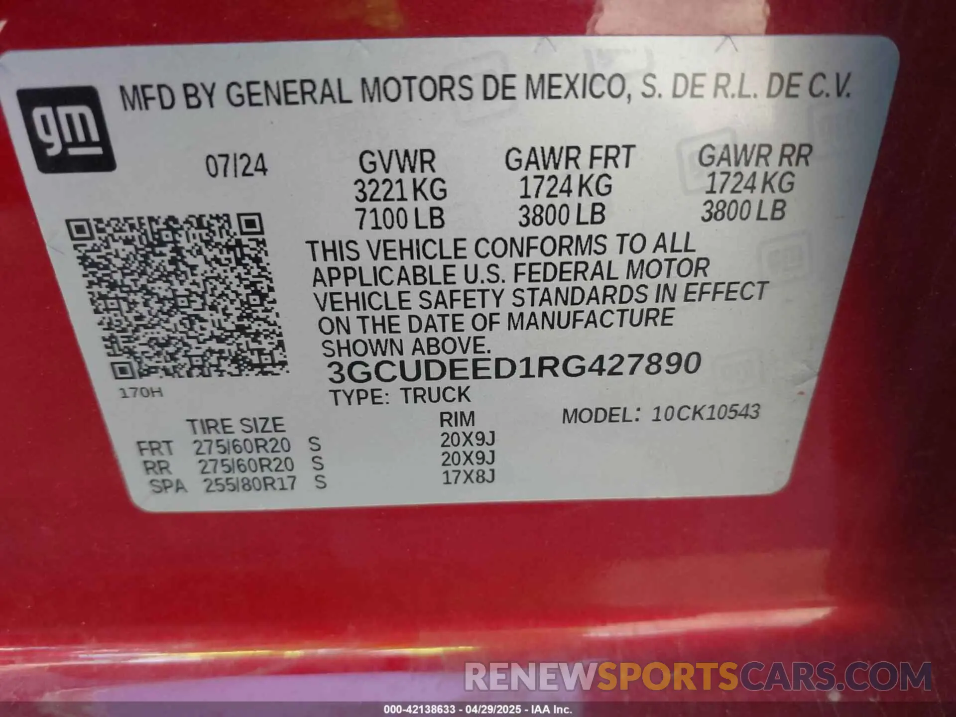 9 Фотография поврежденного автомобиля 3GCUDEED1RG427890 CHEVROLET SILVERADO 1500 2024