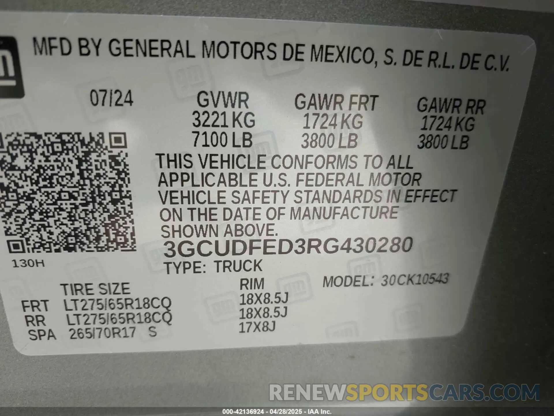 9 Photograph of a damaged car 3GCUDFED3RG430280 CHEVROLET SILVERADO 1500 2024