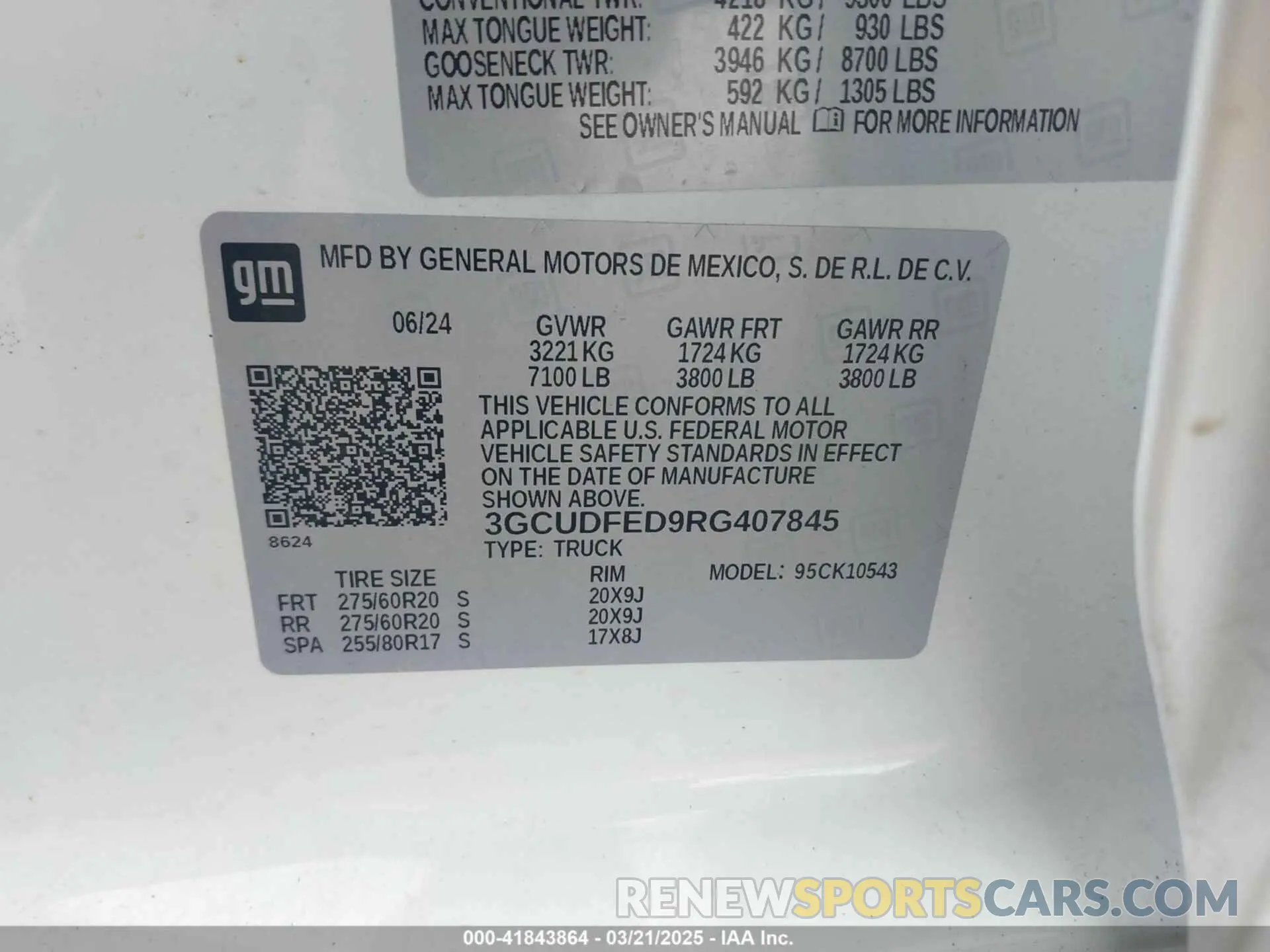9 Фотография поврежденного автомобиля 3GCUDFED9RG407845 CHEVROLET SILVERADO 1500 2024