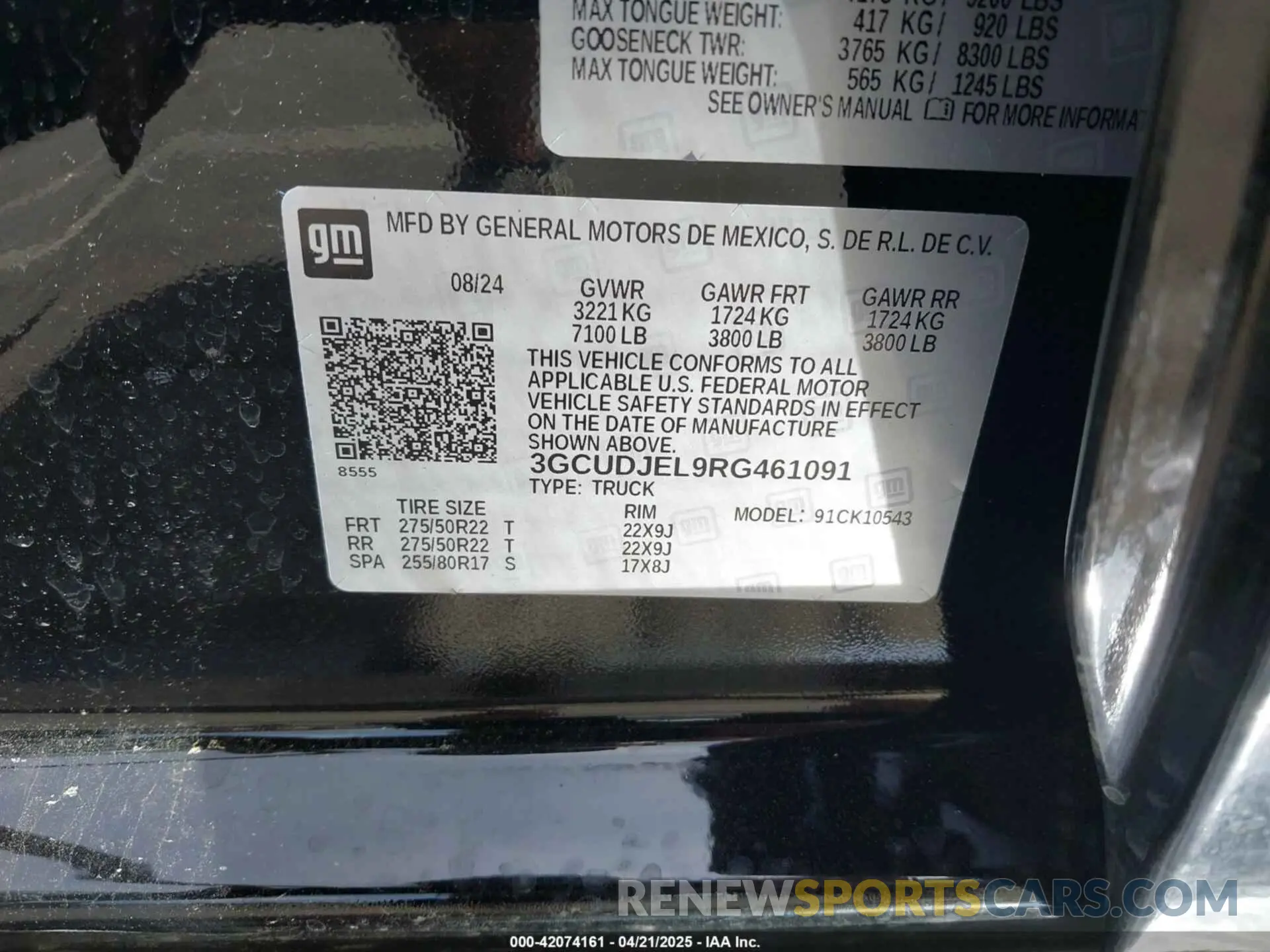 9 Photograph of a damaged car 3GCUDJEL9RG461091 CHEVROLET SILVERADO 1500 2024