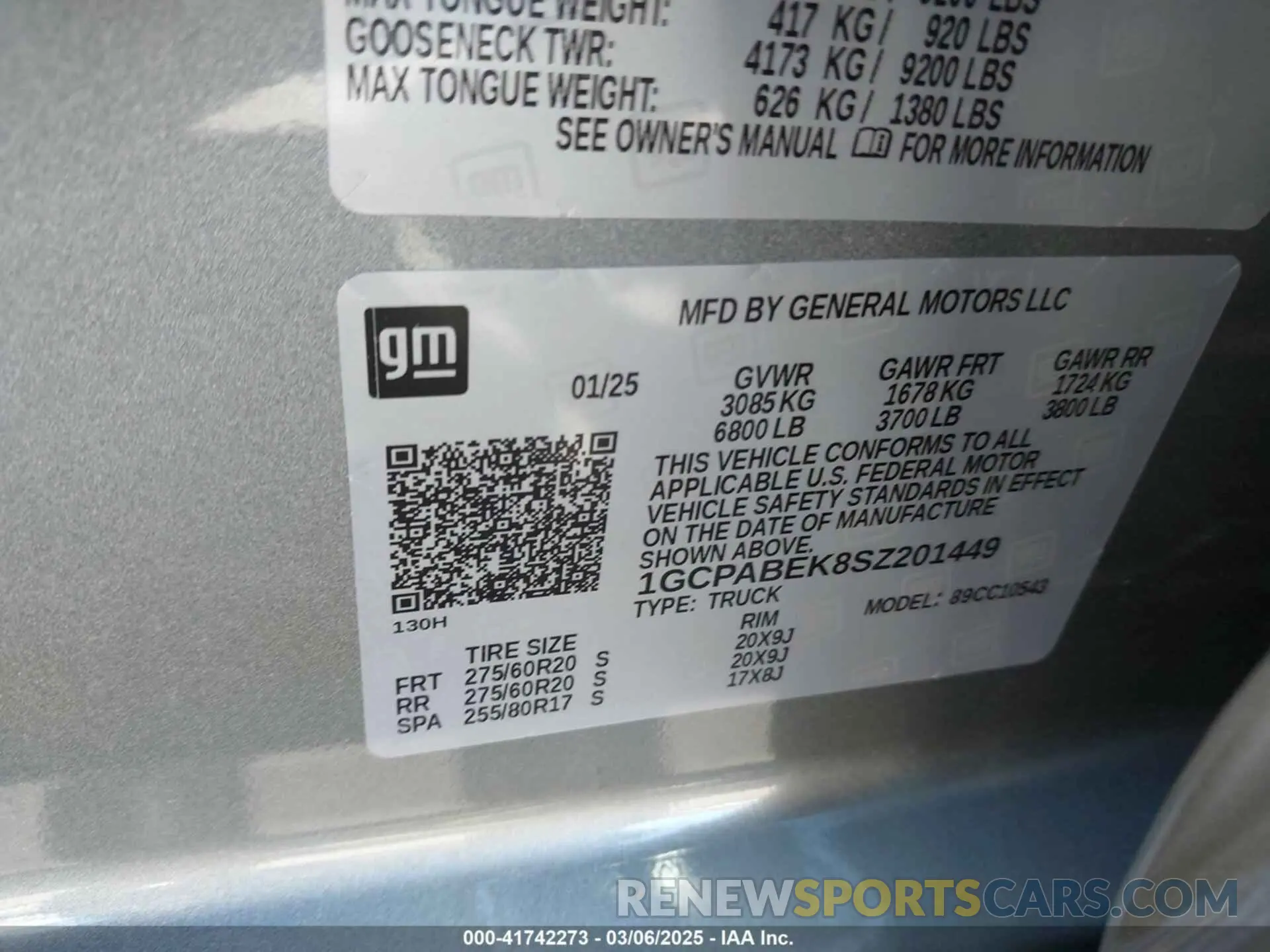 9 Photograph of a damaged car 1GCPABEK8SZ201449 CHEVROLET SILVERADO 1500 2025