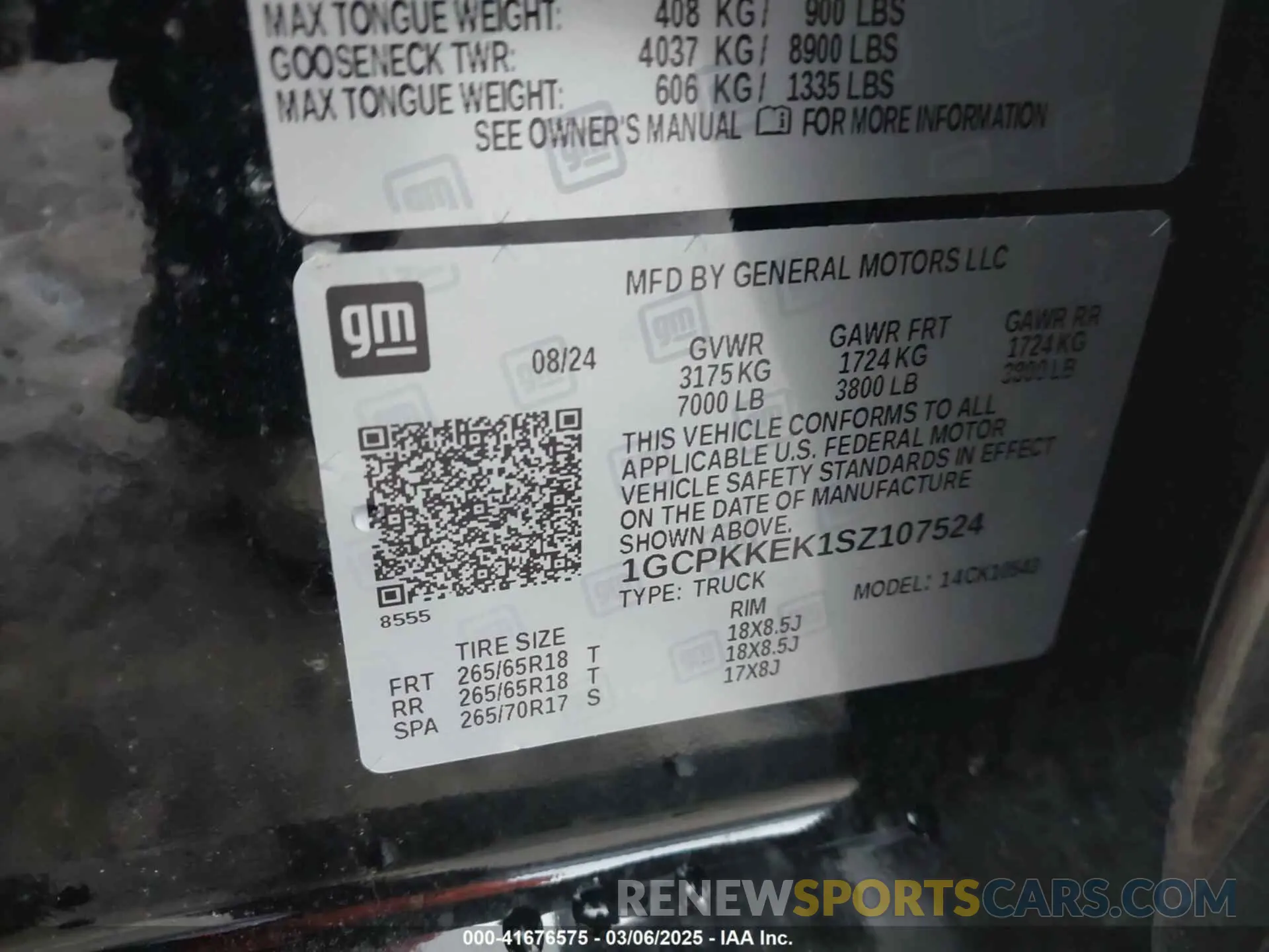 9 Photograph of a damaged car 1GCPKKEK1SZ107524 CHEVROLET SILVERADO 1500 2025