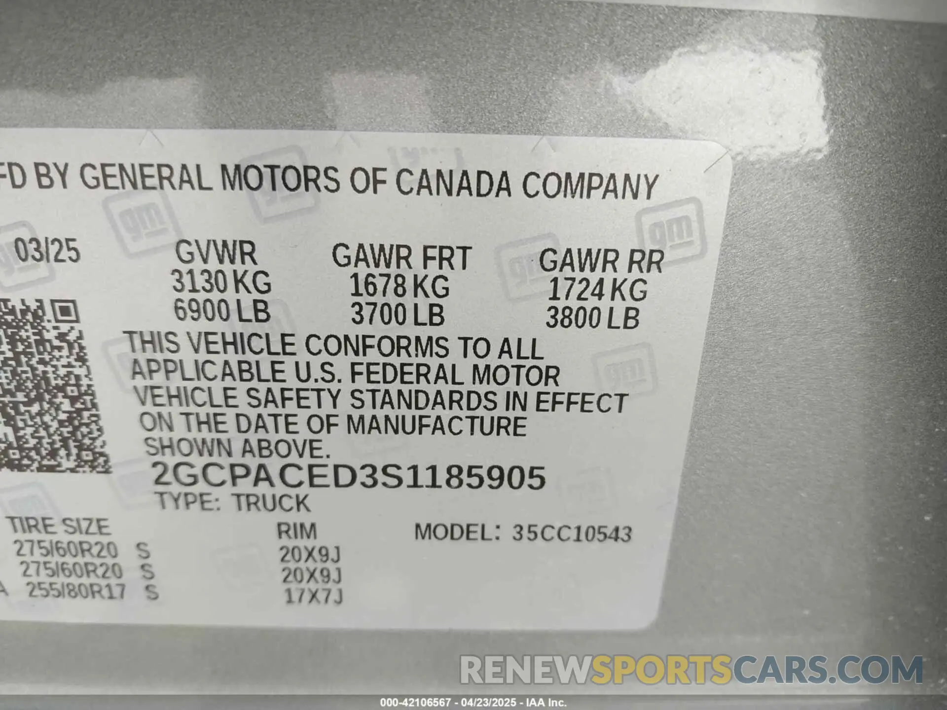 9 Photograph of a damaged car 2GCPACED3S1185905 CHEVROLET SILVERADO 1500 2025