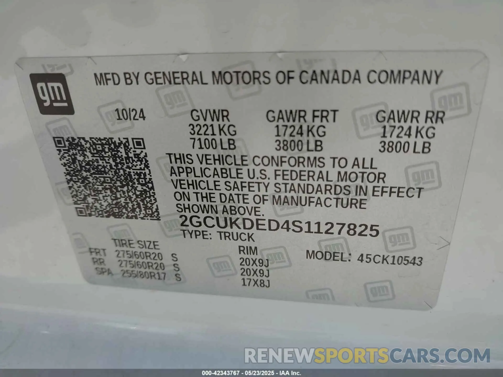 9 Фотография поврежденного автомобиля 2GCUKDED4S1127825 CHEVROLET SILVERADO 1500 2025