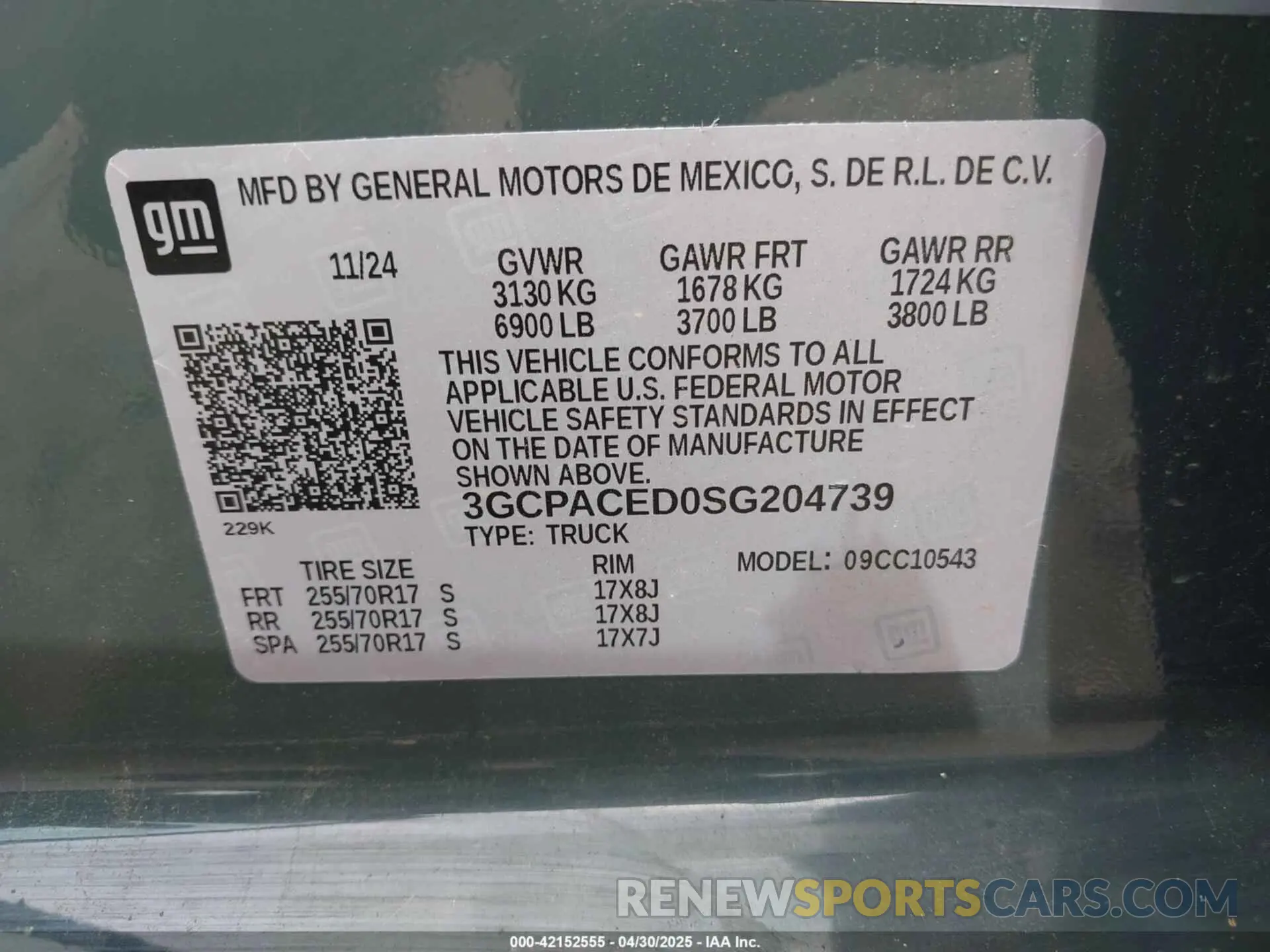9 Фотография поврежденного автомобиля 3GCPACED0SG204739 CHEVROLET SILVERADO 1500 2025