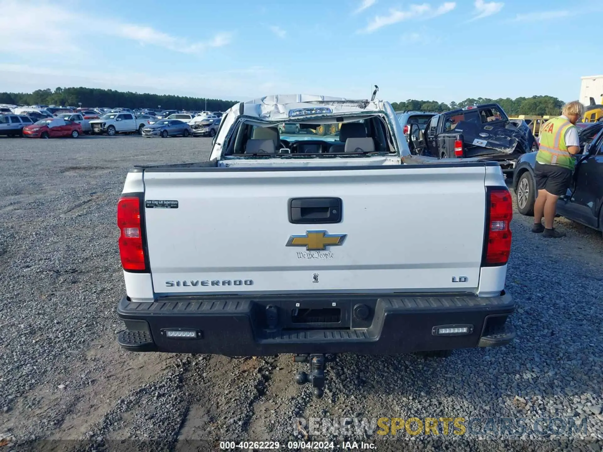 16 Фотография поврежденного автомобиля 2GCRCNEC2K1225316 CHEVROLET SILVERADO 1500 LD 2019